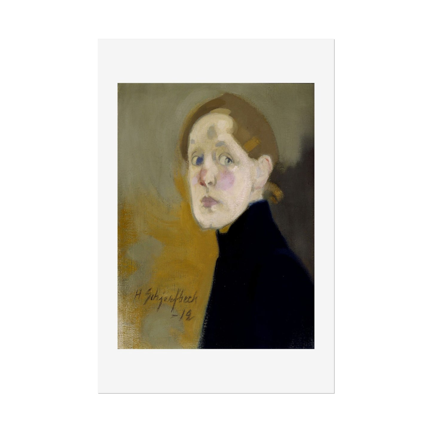 Selbstbildnis by Helena Schjerfbeck Wall Art Print