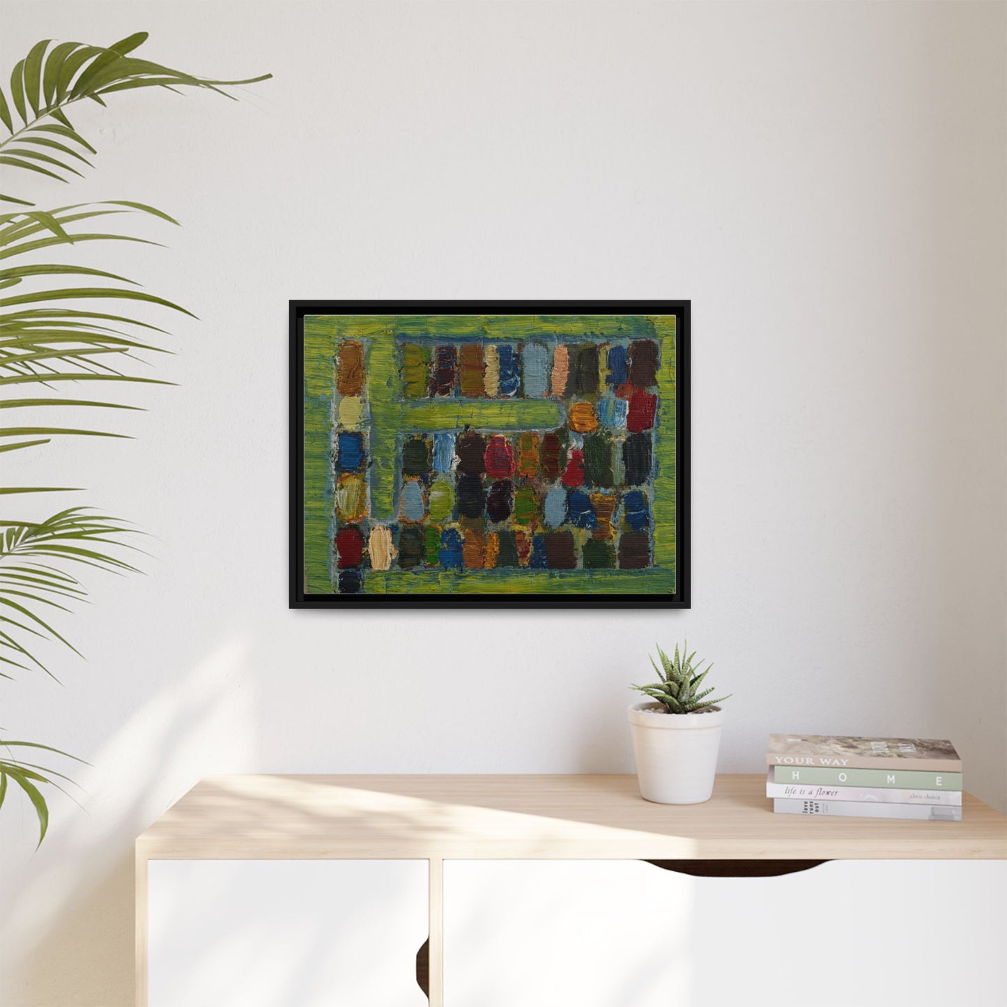 JMC-1970-3 by Jean-Michel Coulon Matte Canvas Framed Wall Art Print