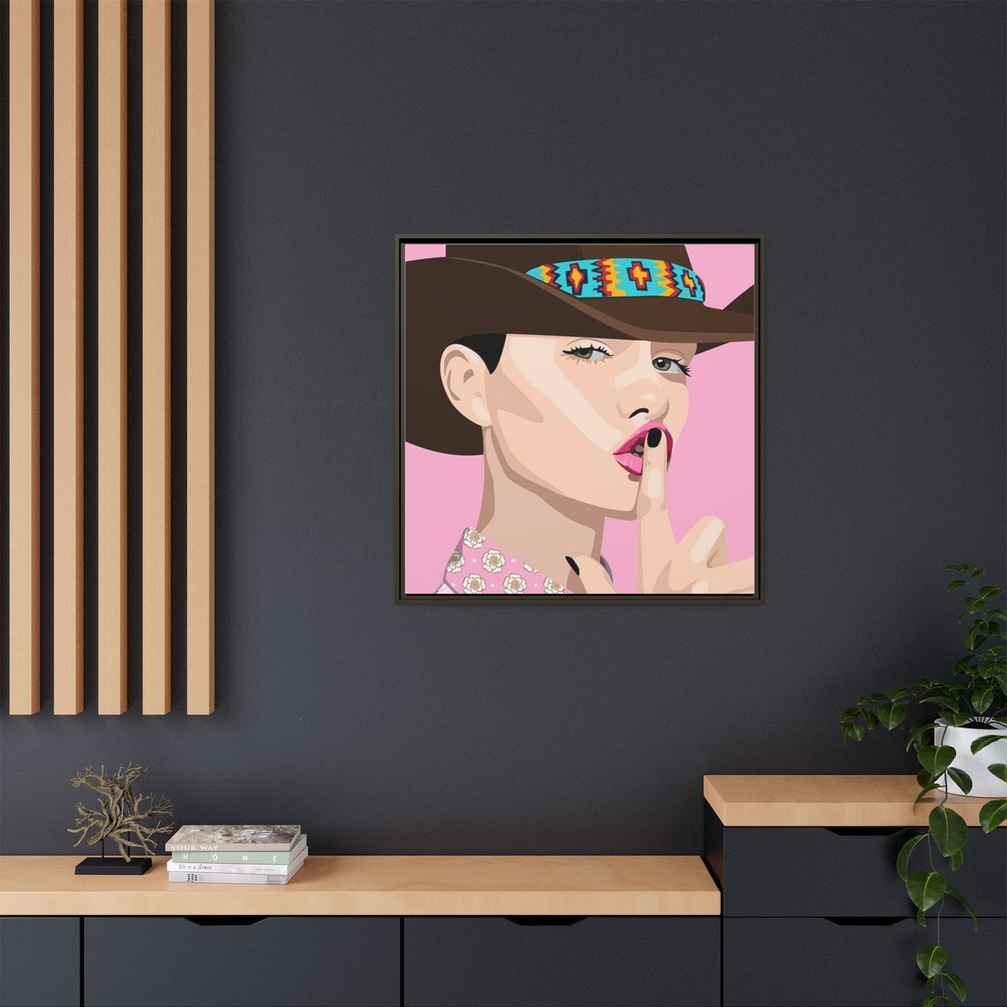 Vivid 63 by Orit Fuchs Matte Framed Canvas Wall Art