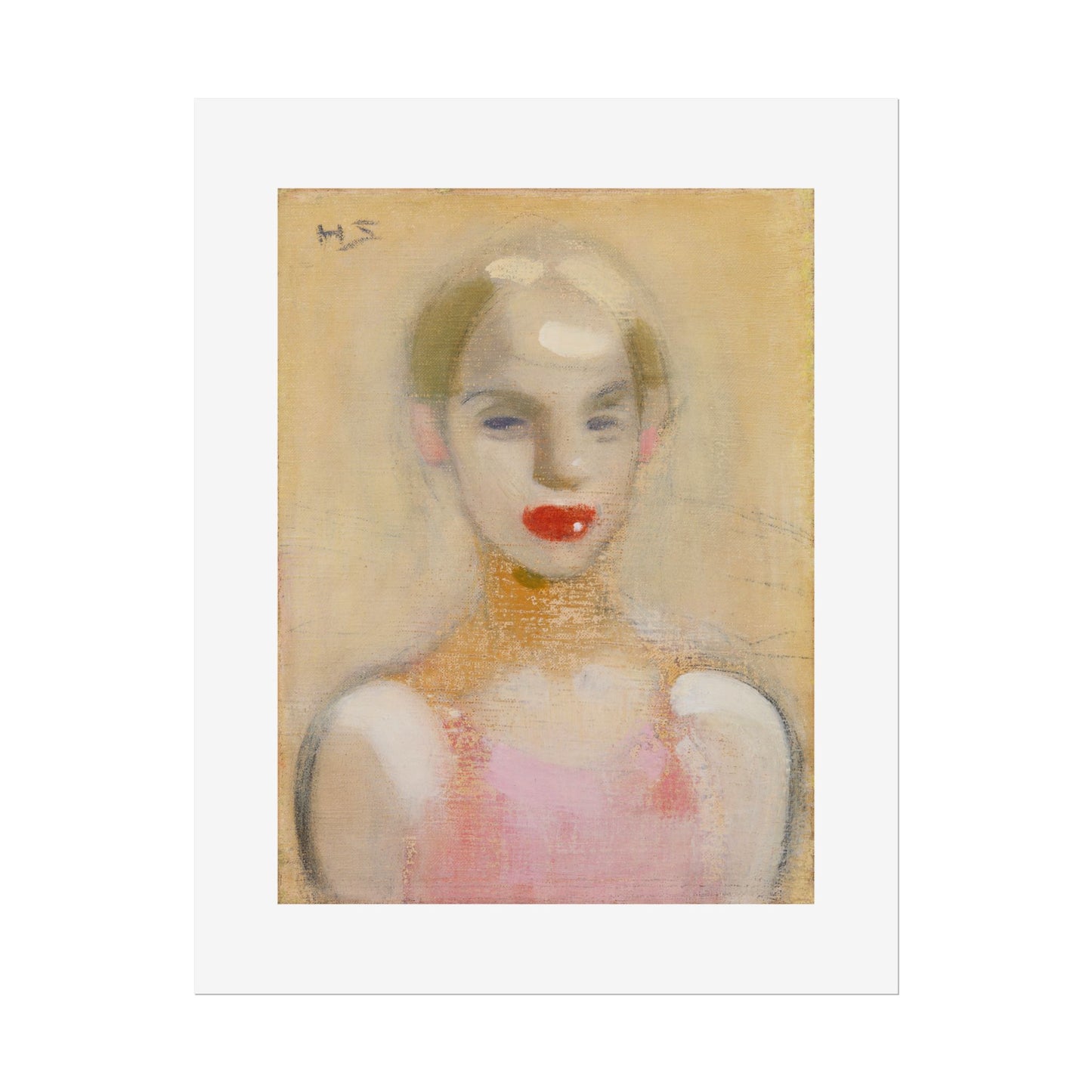 Circus Girl by Helene Schjerfbeck Wall Art Print