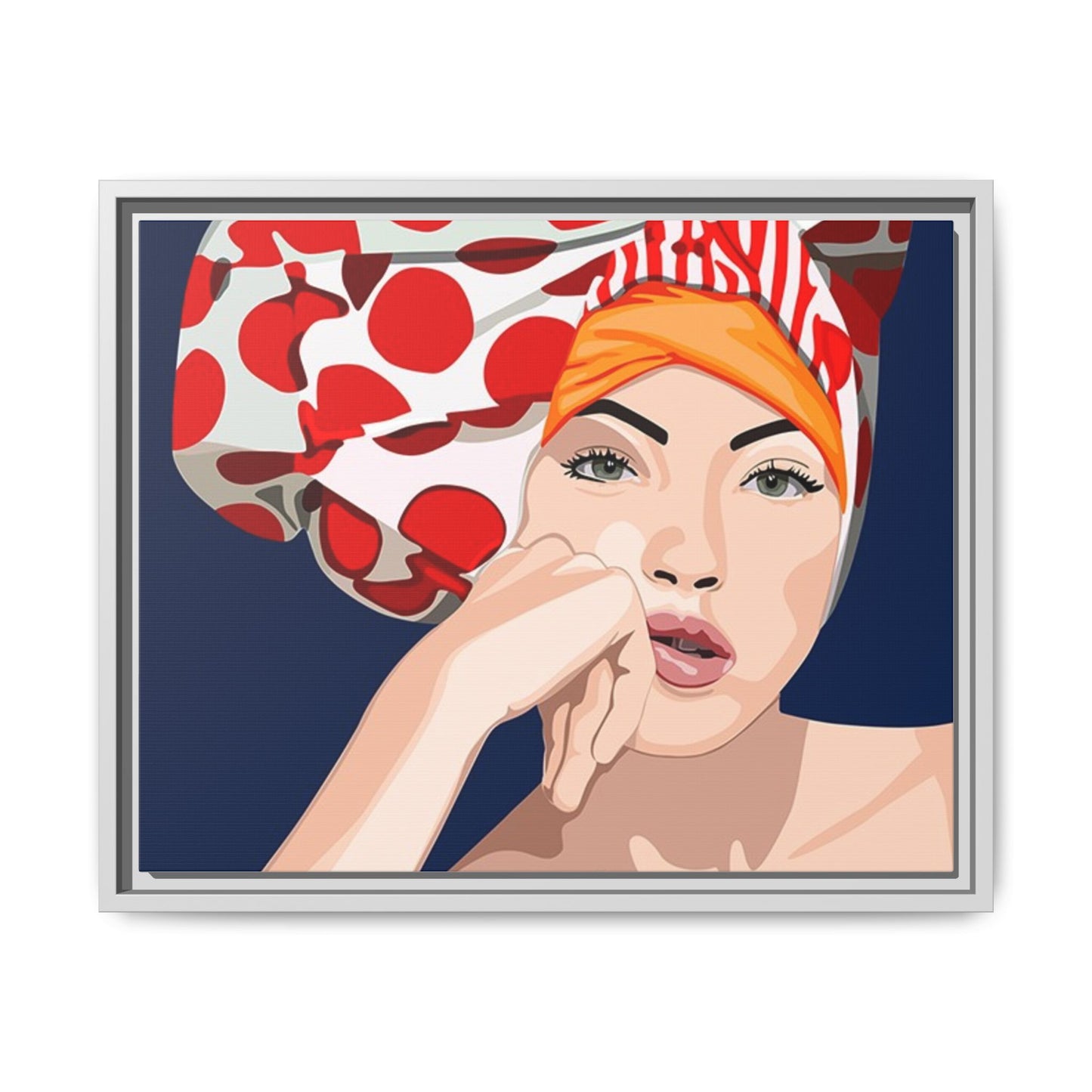 Vivid 20 by Orit Fuchs Pop Art Matte Canvas Framed Wall Art Print