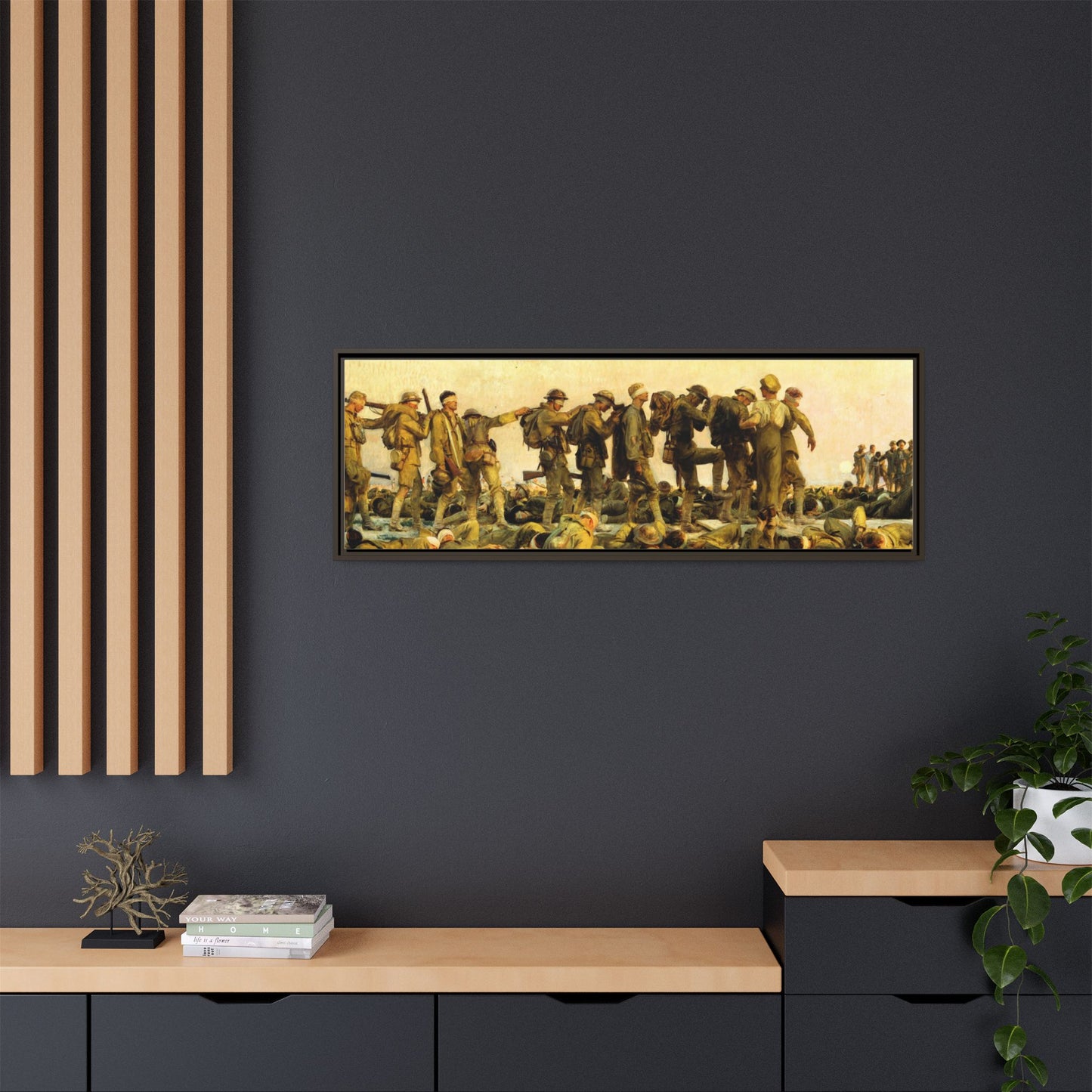 Gassed by John Singer Sargent (RA) Framed Matte Canvas Print