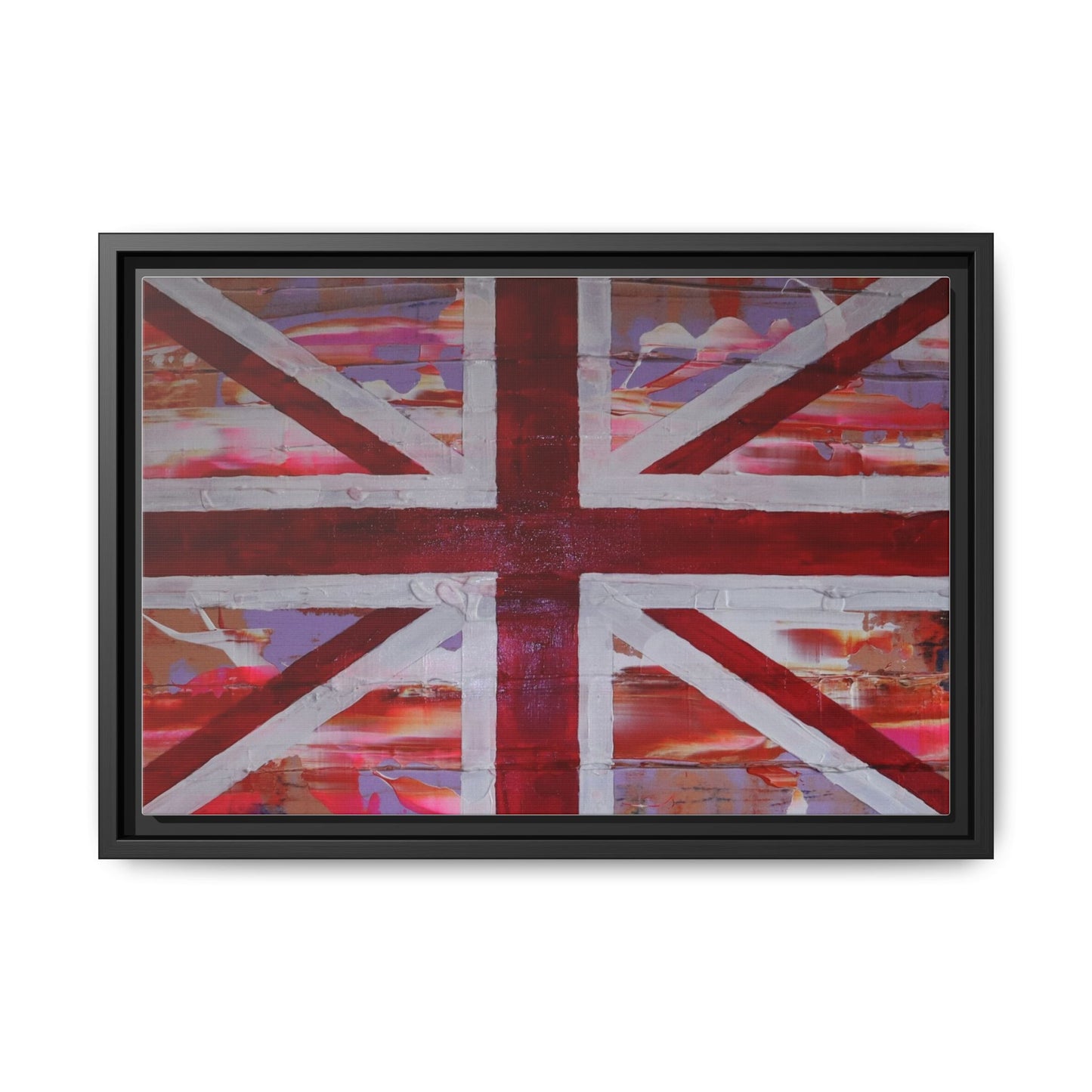 Union Jack is back! by Norman Barrett Framed Matte Canvas Print Wall Art