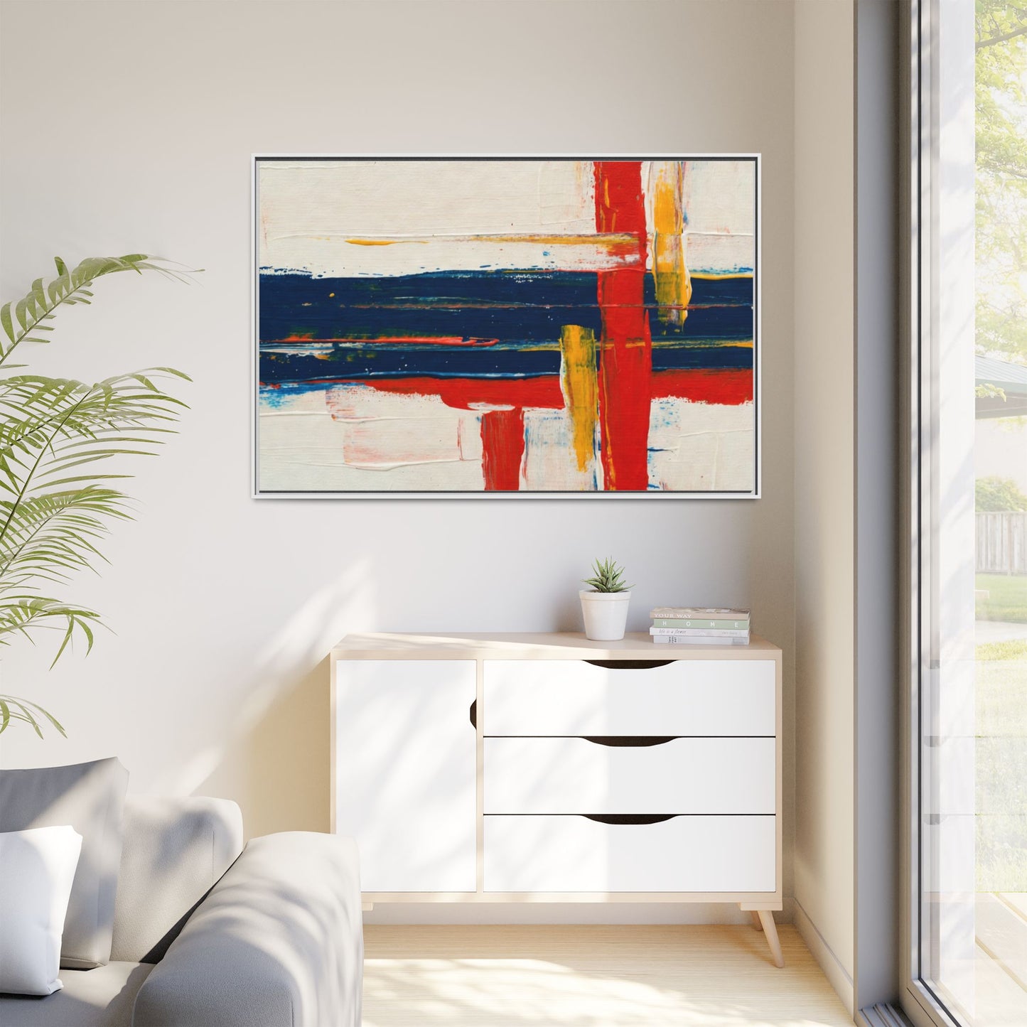 Matte Canvas, Framed (Multi-color)