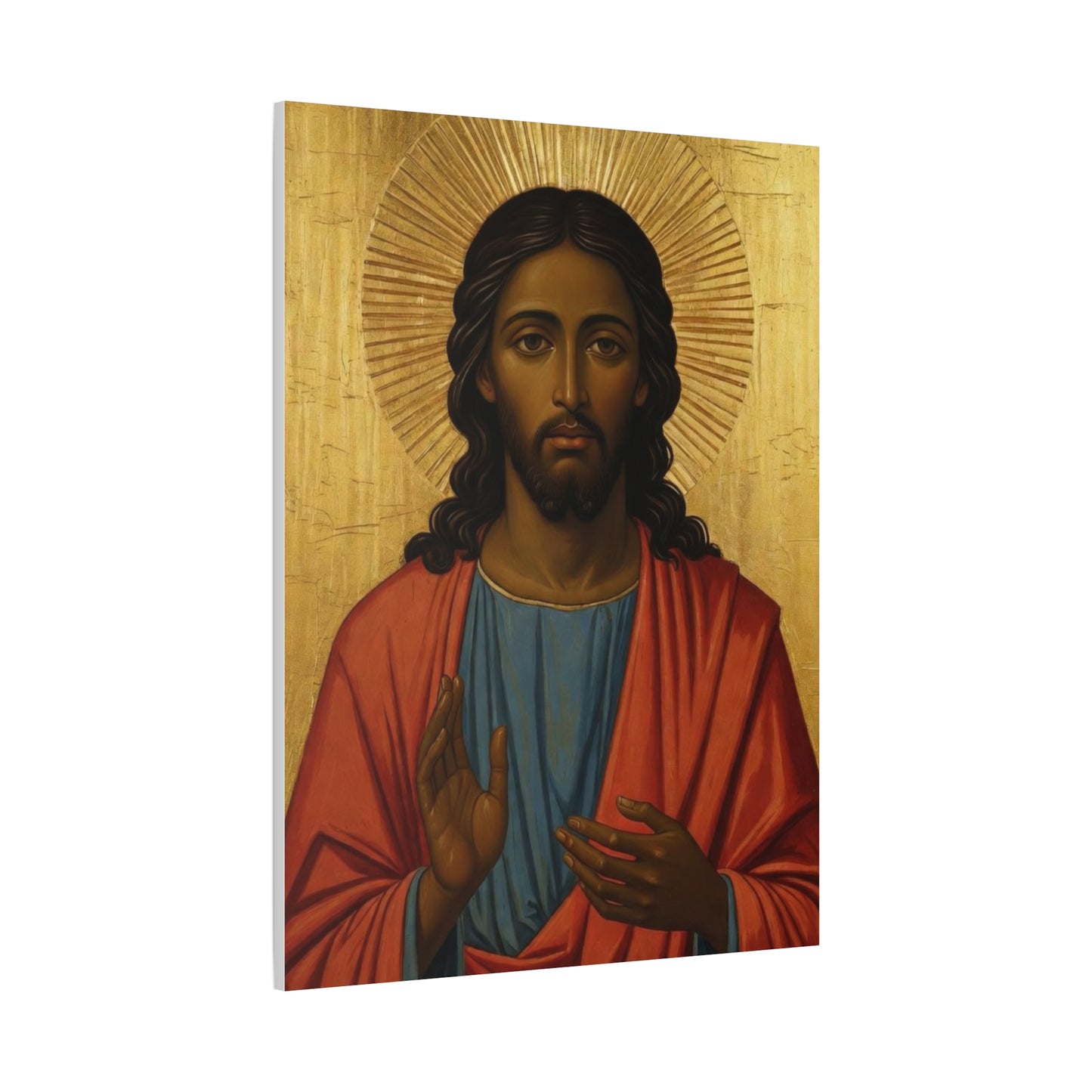 Christ Pantocrator Matte Canvas Wall Art — Stretched Religious Icon