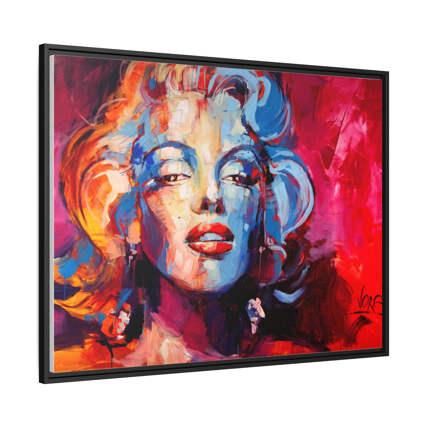 Marilyn Monroe attributed to Voke Matte Canvas Framed Wall Art