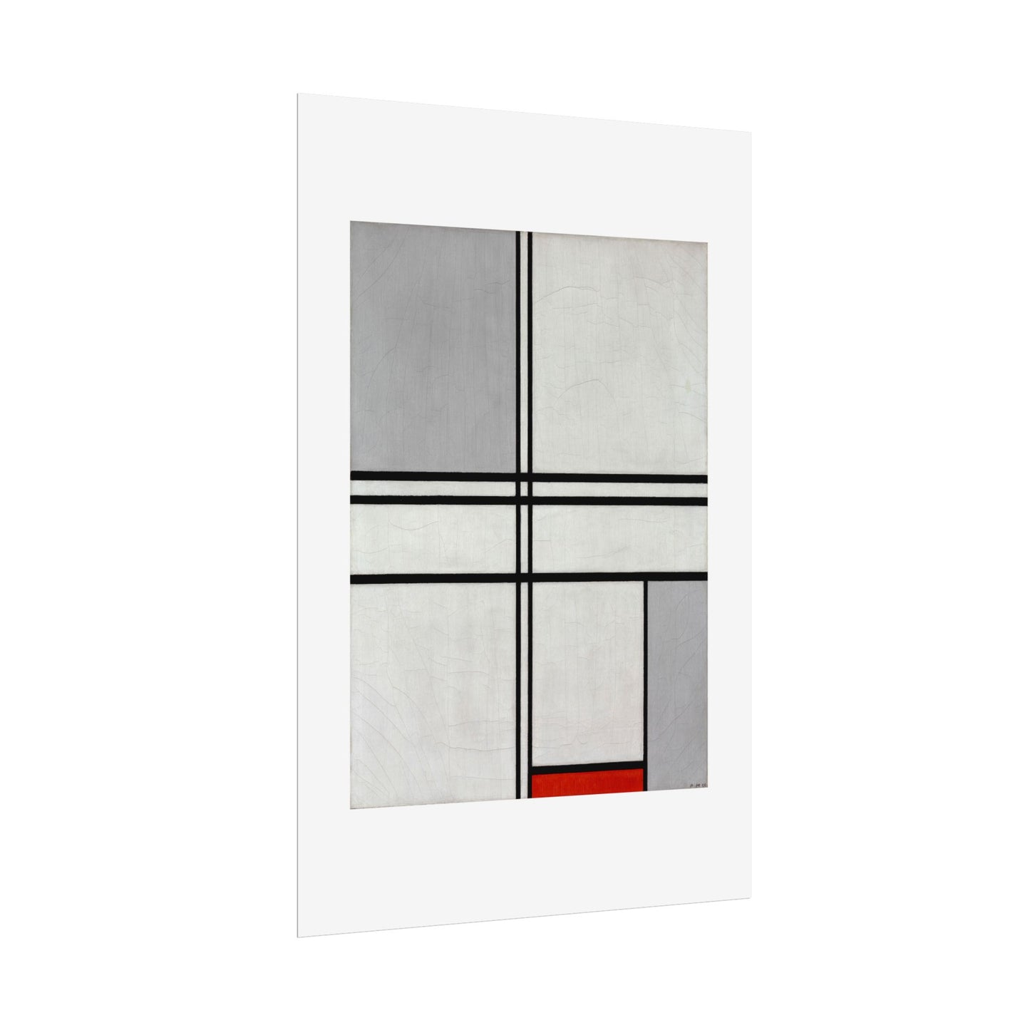Composition (No. 1) by Piet Mondrian Abstract  Wall Art Print