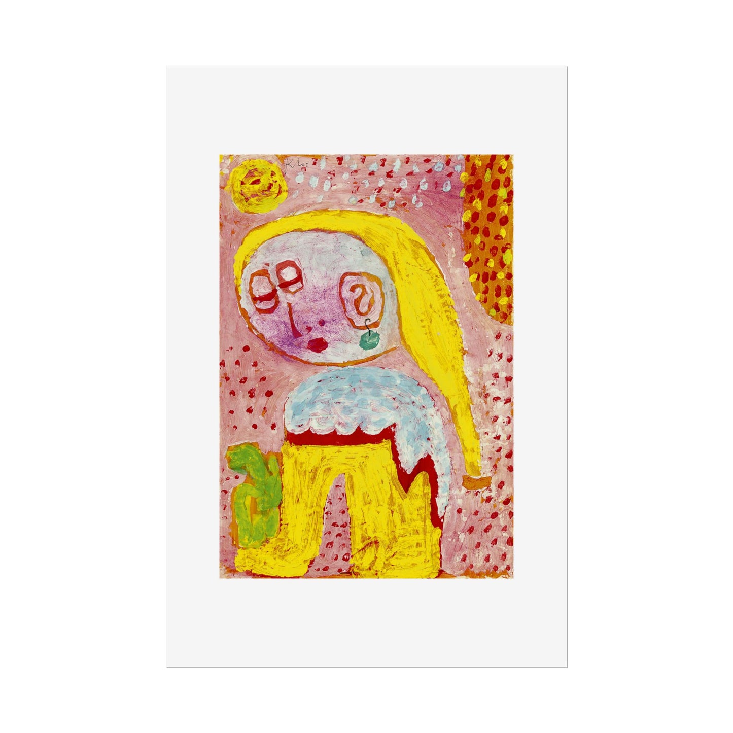 Magdalena vor der Bekehrung by Paul Klee Abstract Wall Art Poster