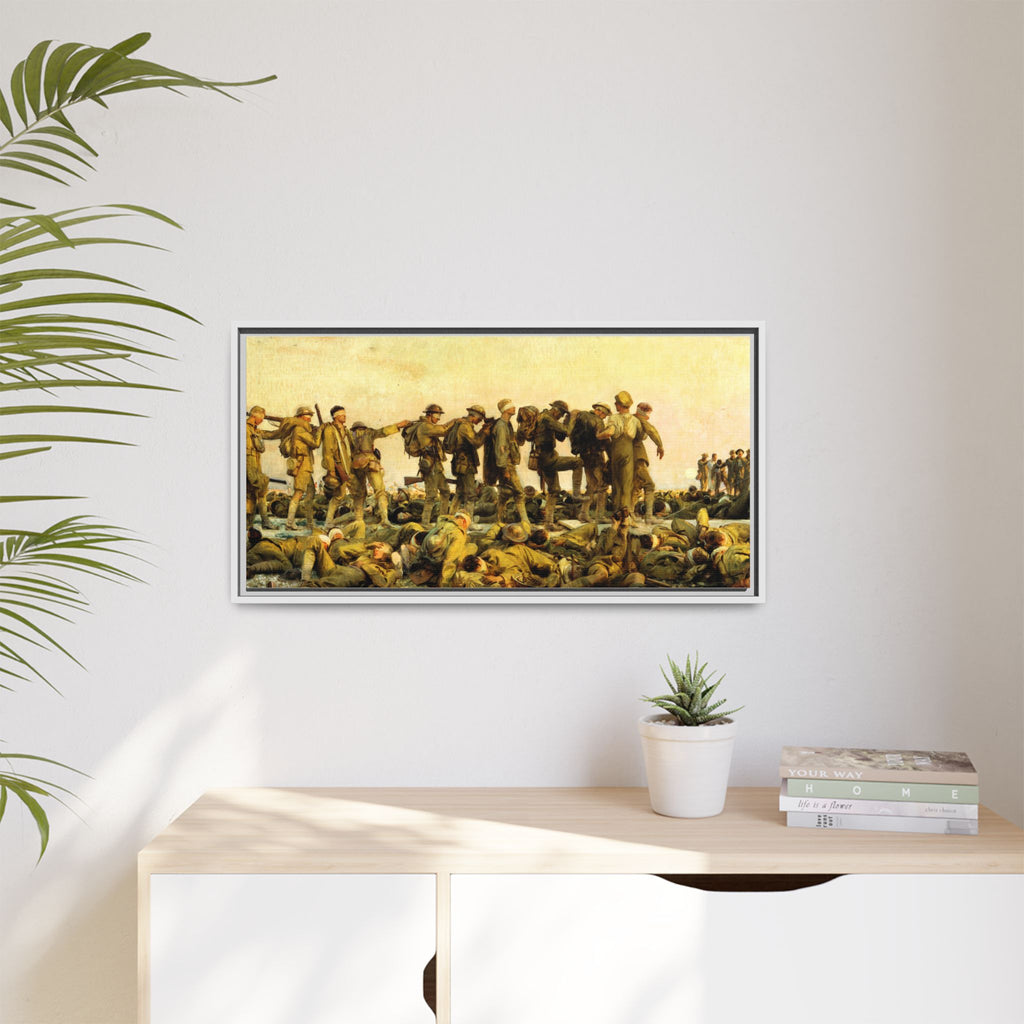 Gassed by John Singer Sargent (RA) Framed Matte Canvas Print