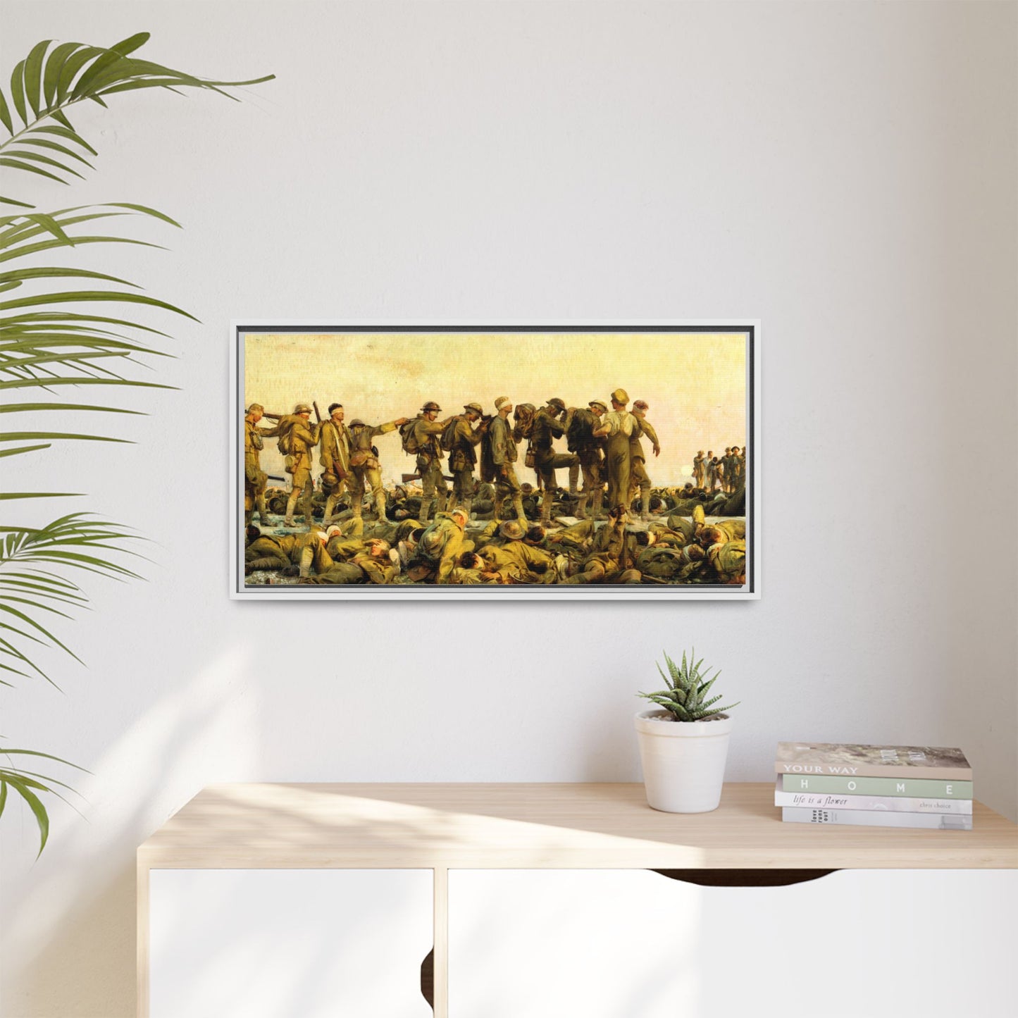 Gassed by John Singer Sargent (RA) Framed Matte Canvas Print