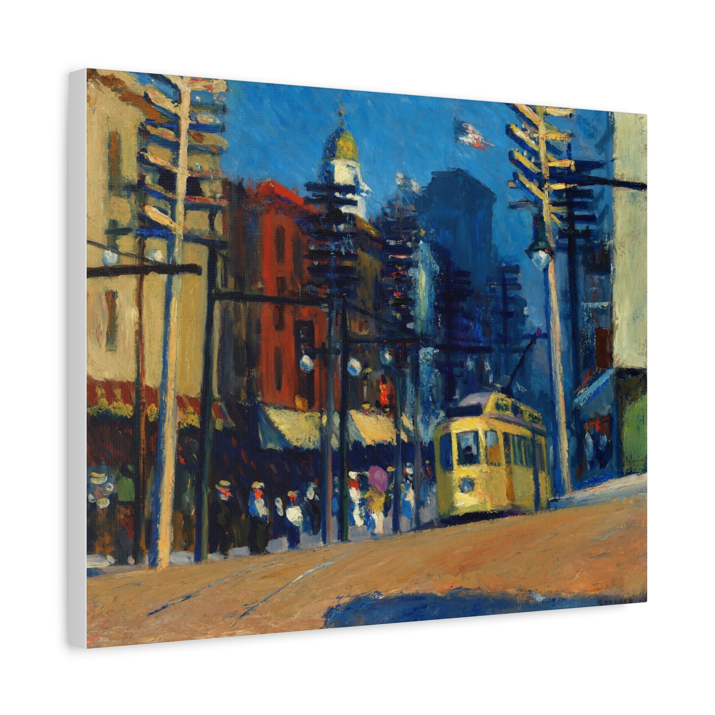 Yonkers by Edward Hopper Matte Canvas Wall Art Print