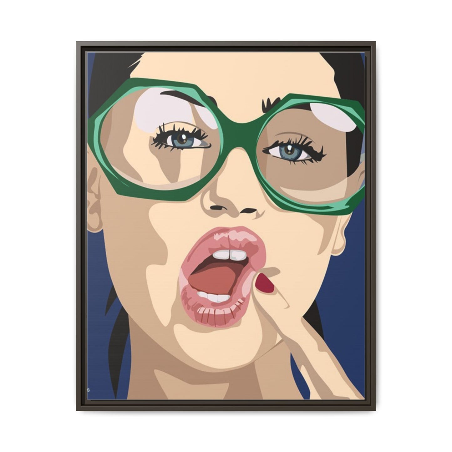 Vivid 2 by Orit Fuchs Matte Canvas Framed Wall Art