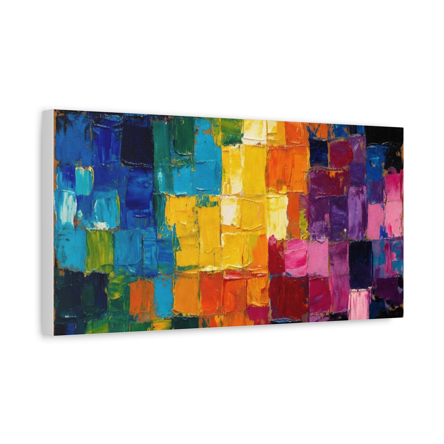 Mosaic Squares Matte Canvas, Stretched, 1.25"