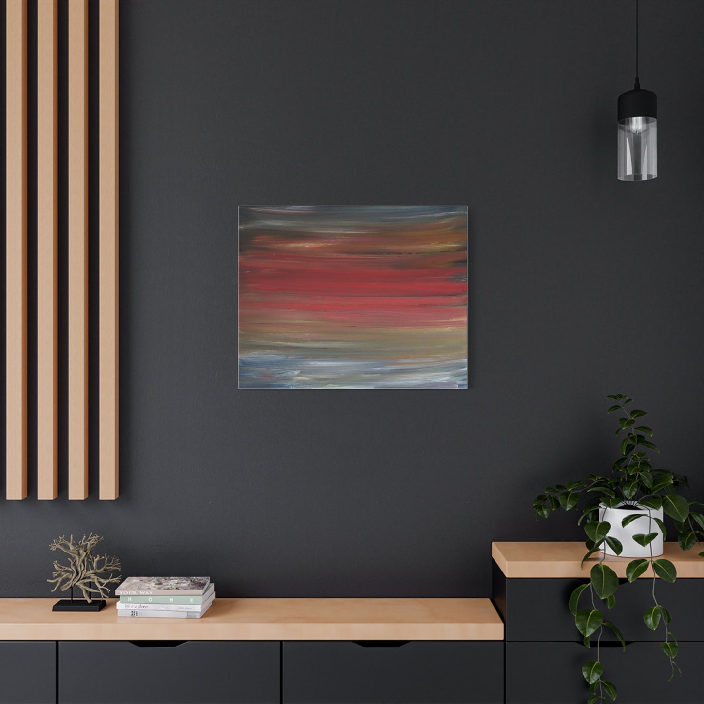 Misty morning by Norman Barrett Matte Canvas Print Wall Art