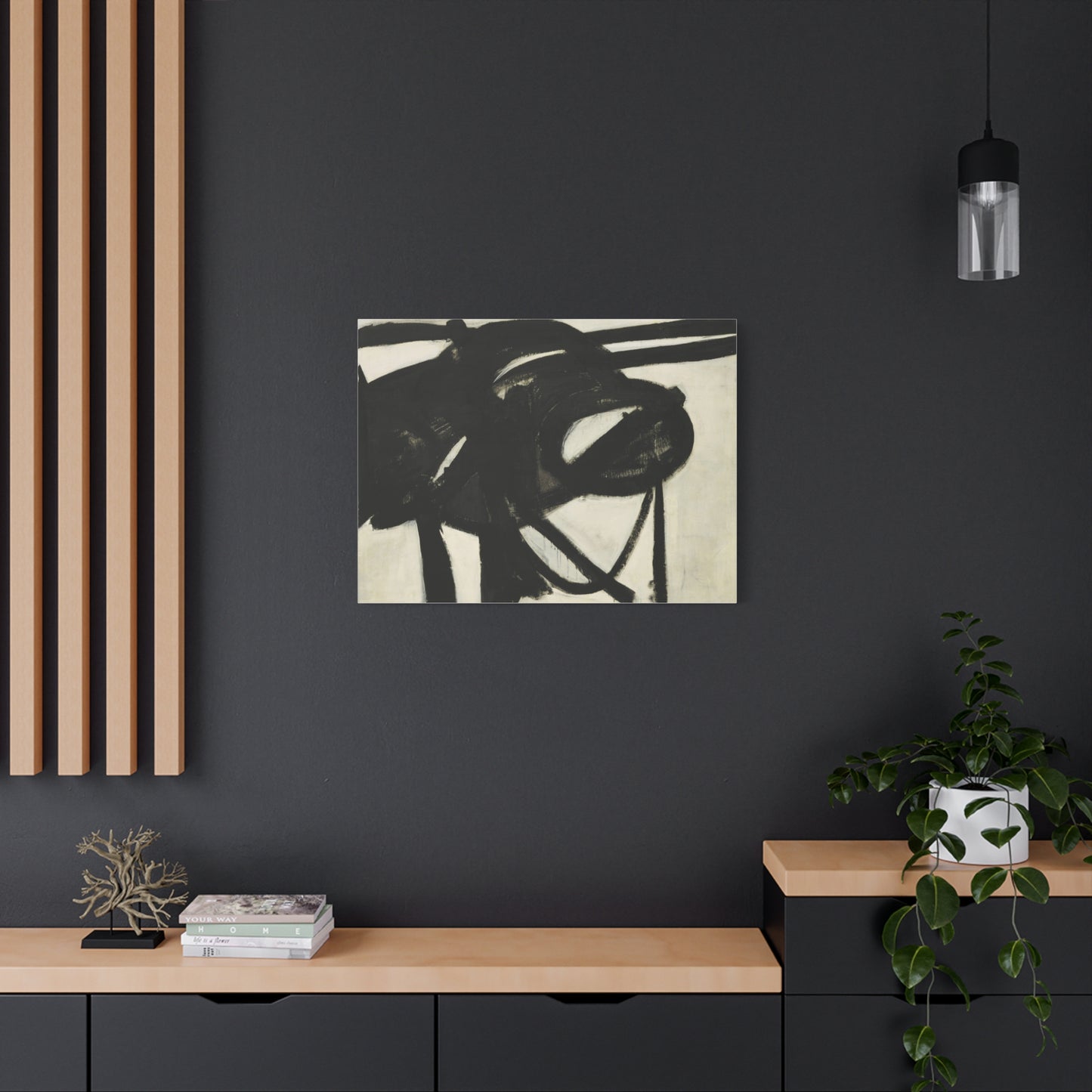 Chief by Franz Kline Abstract Matte Canvas Wall Art