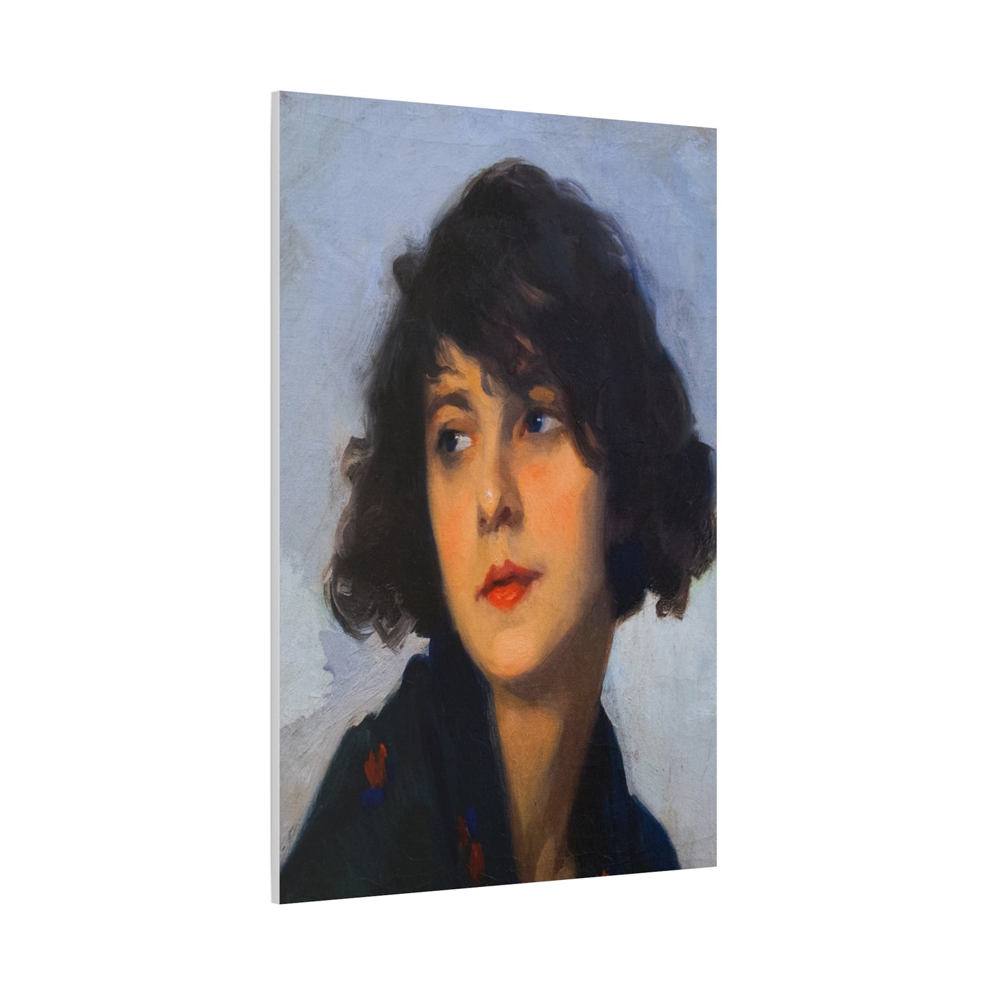 Mulher do chale verde (cropped) by Cyprien Eugene Boulet Matte Canvas Print — Stretched Wall Art