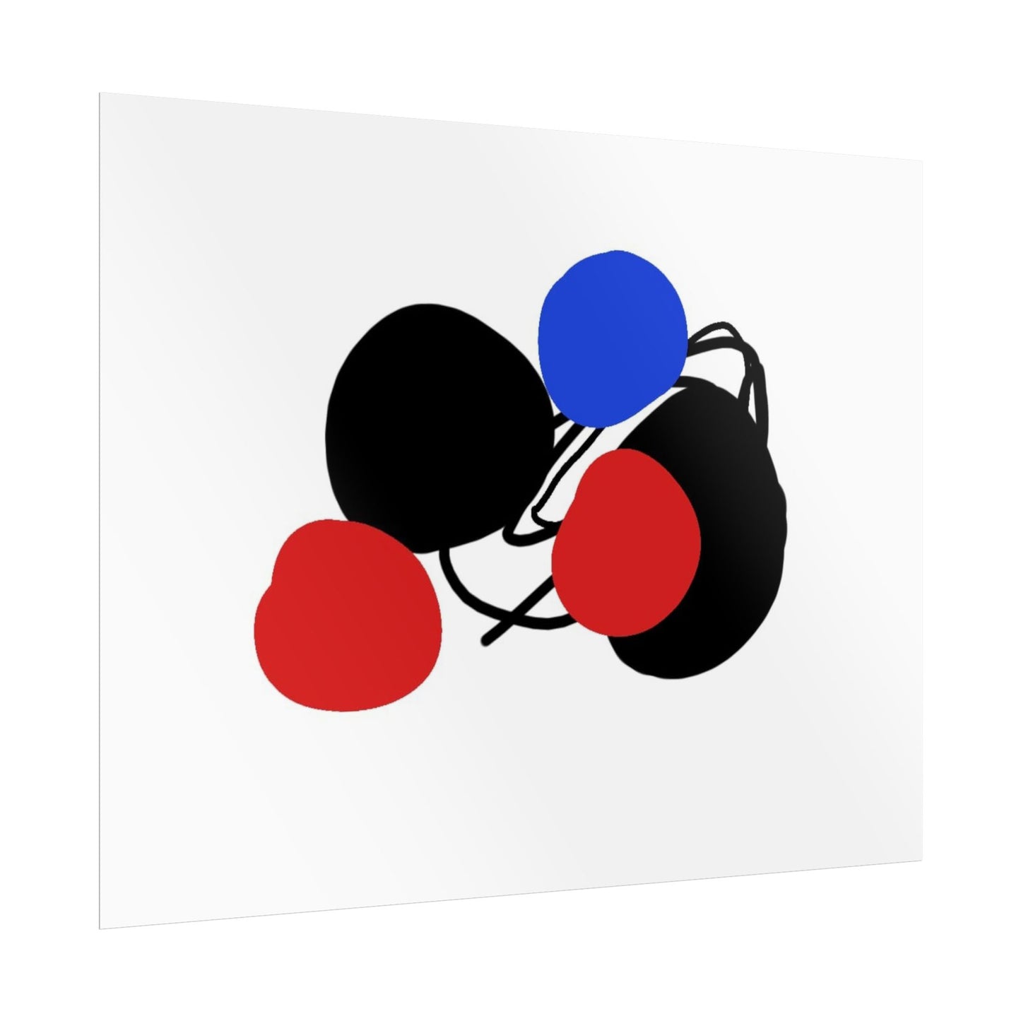 Blue dot by Norman Barrett Wall Art Print