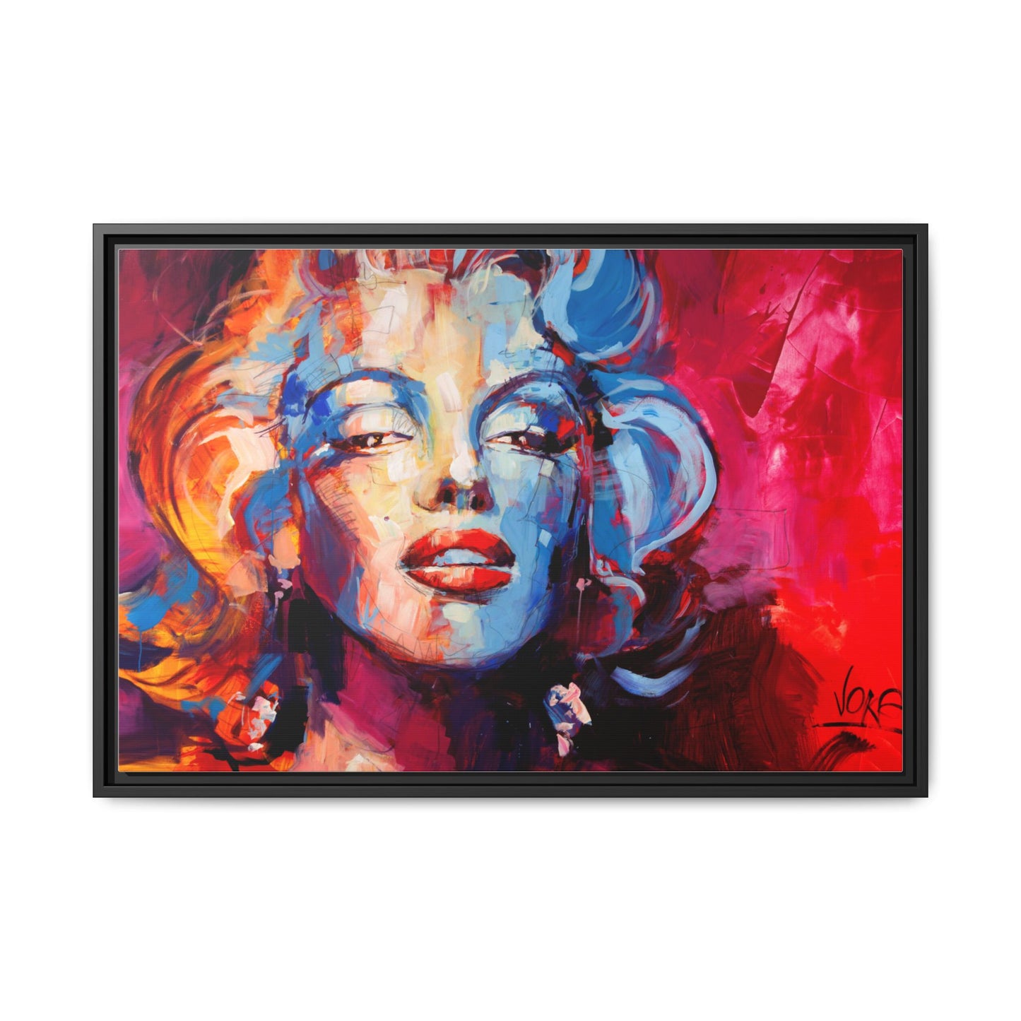 Marilyn Monroe attributed to Voke Matte Canvas Framed Wall Art