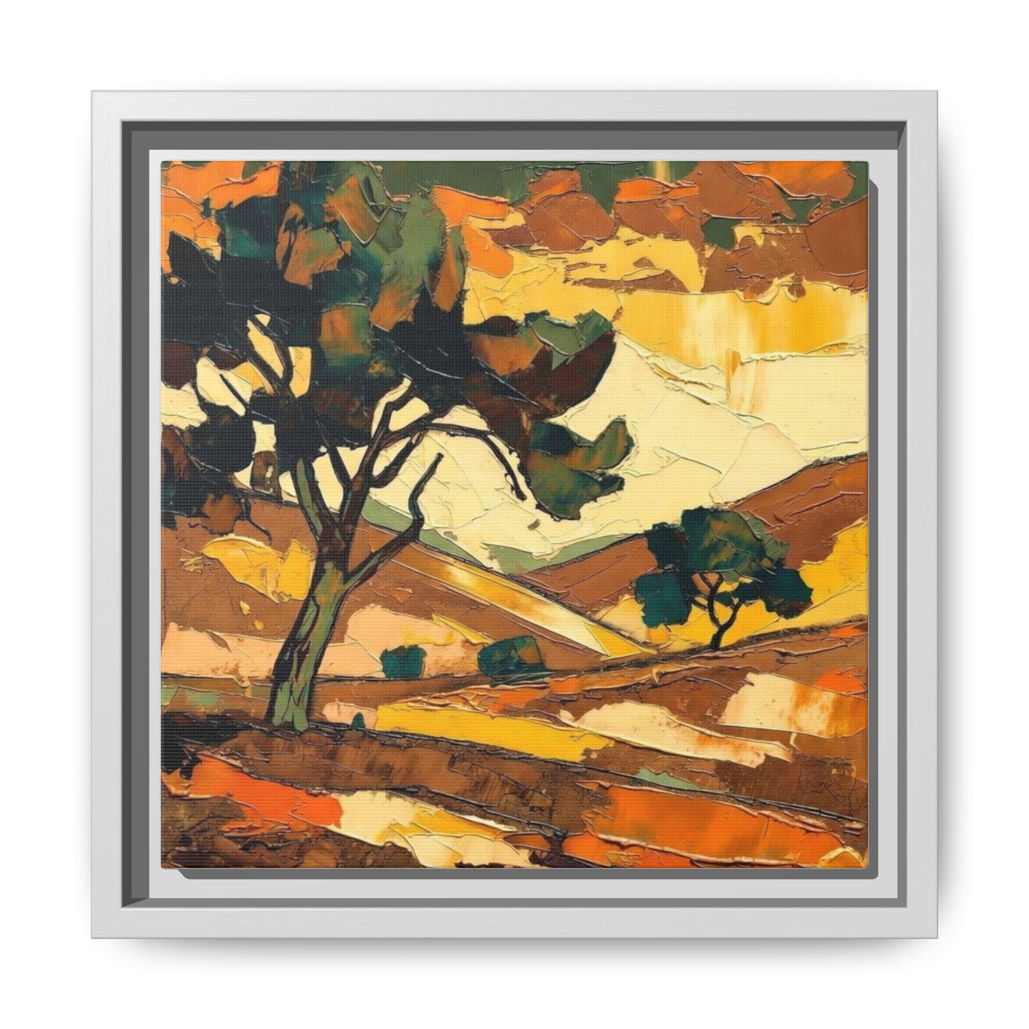 Framed Matte Canvas Landscape Art Print