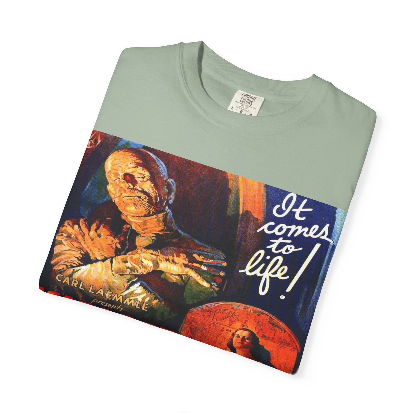 Mummy Movie Poster T‑Shirt — Vintage Karloff Horror Graphic Tee