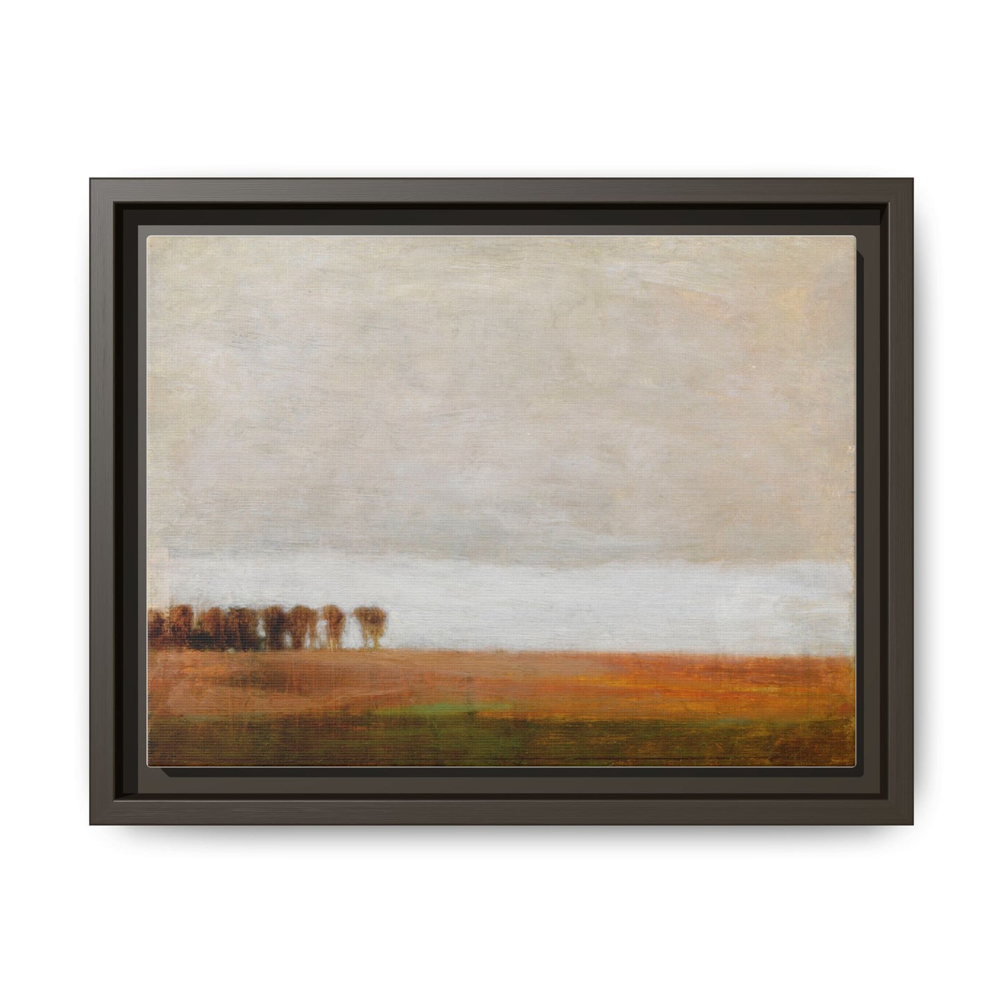 View of Jaegersborg Allé, North of Copenhagen by Vilhelm Hammershøi Framed Matte Canvas Wall Art Print