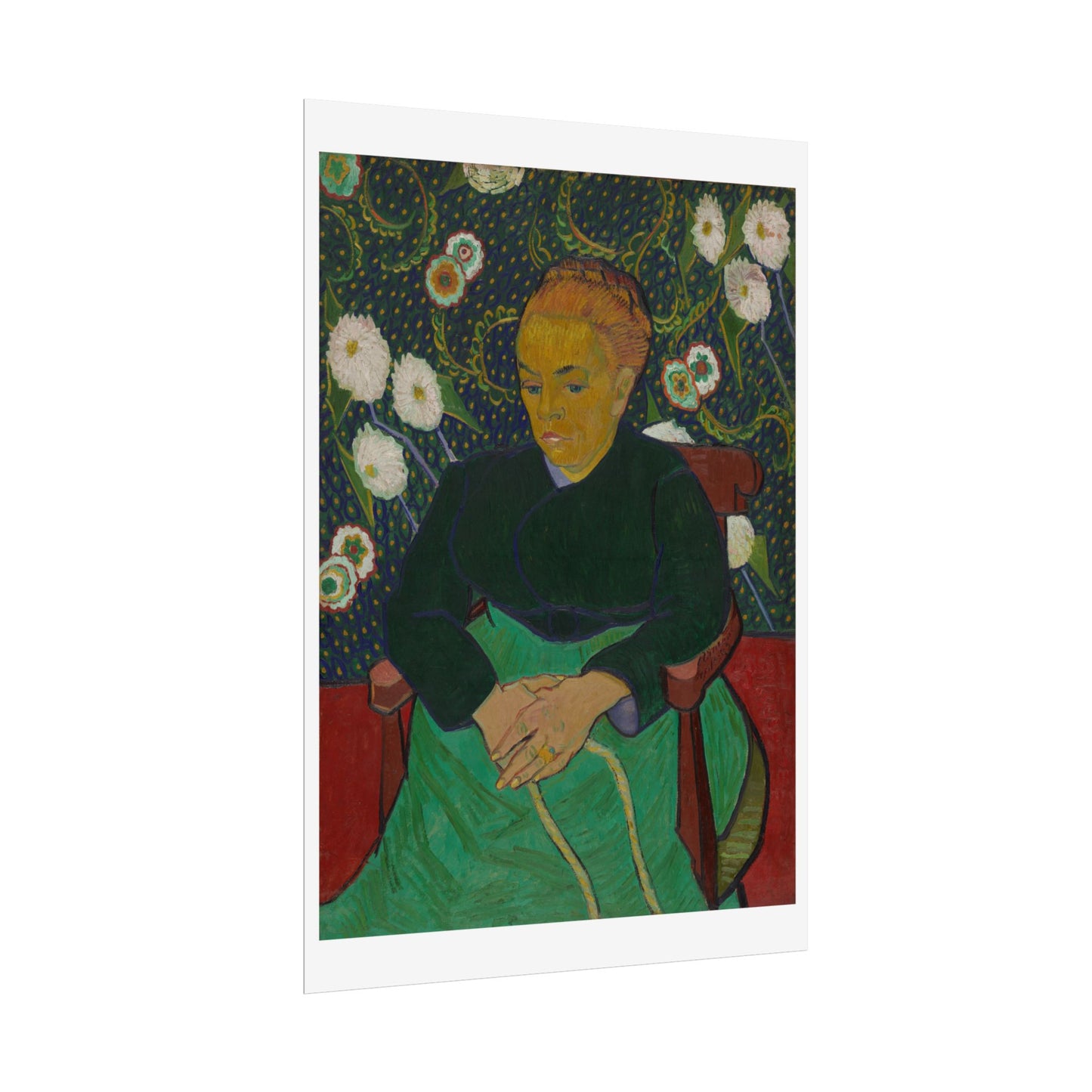 Madame Roulin Rocking the Cradle (La berceuse) by Vincent Van Gogh Wall Art Print