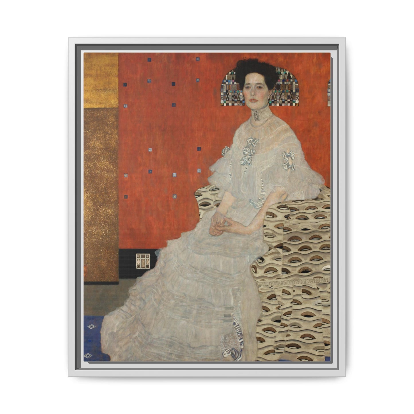 Fritza Riedler by Gustav Klimt Framed Matte Canvas Wall Art Print