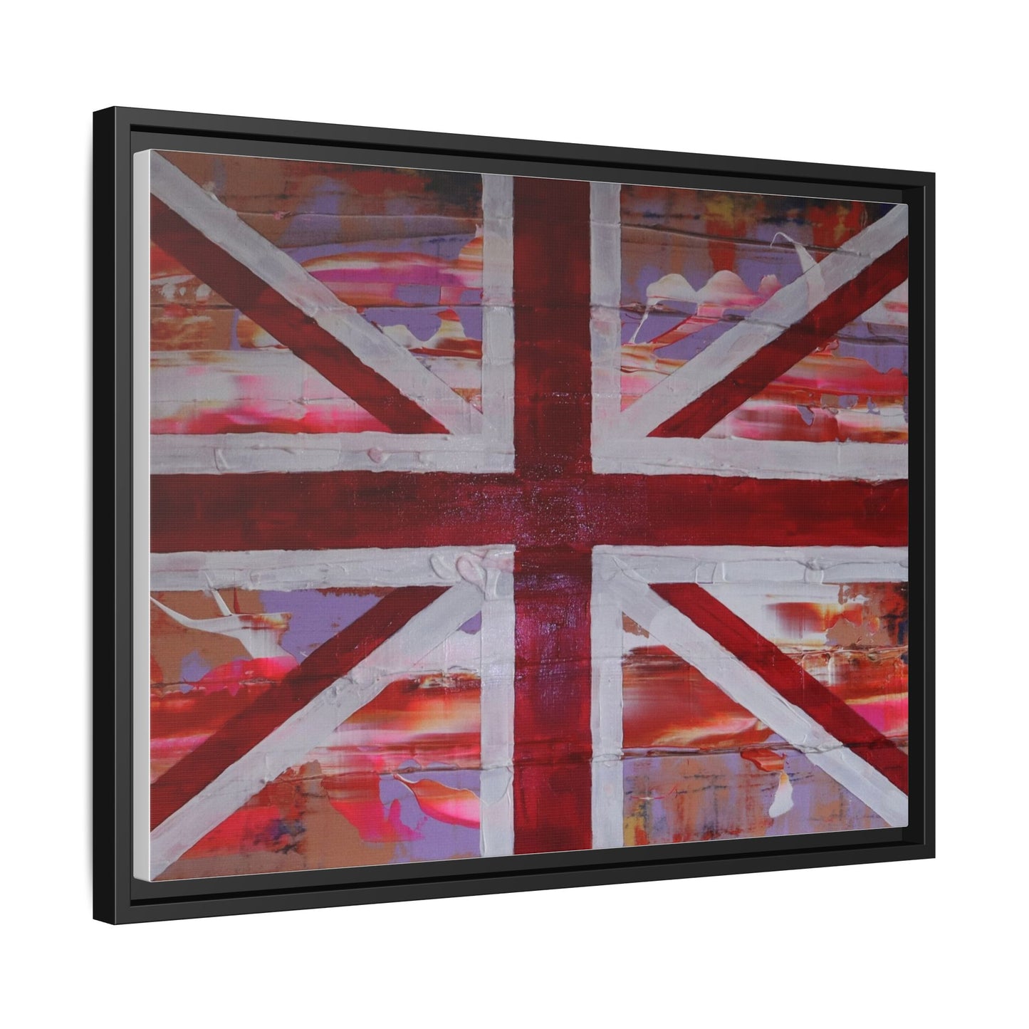 Union Jack is back! by Norman Barrett Framed Matte Canvas Print Wall Art