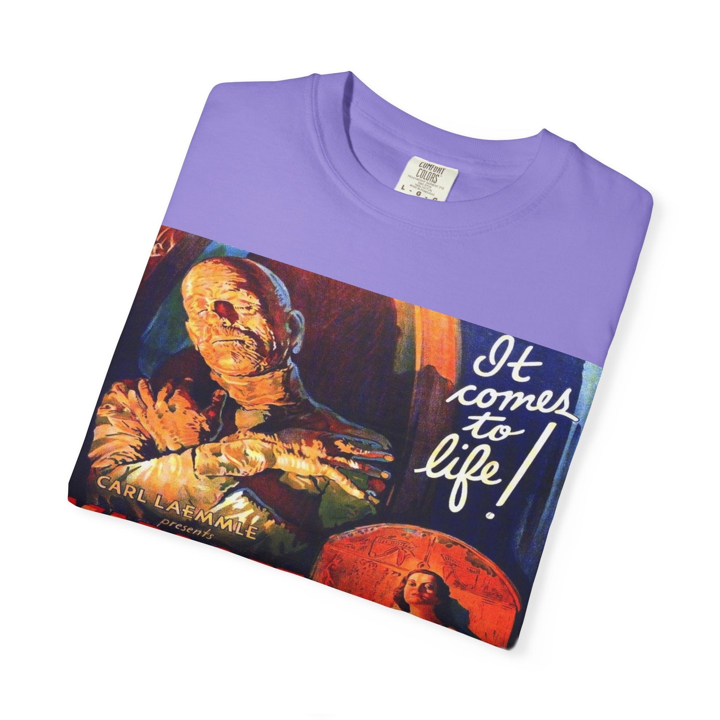 Mummy Movie Poster T‑Shirt — Vintage Karloff Horror Graphic Tee