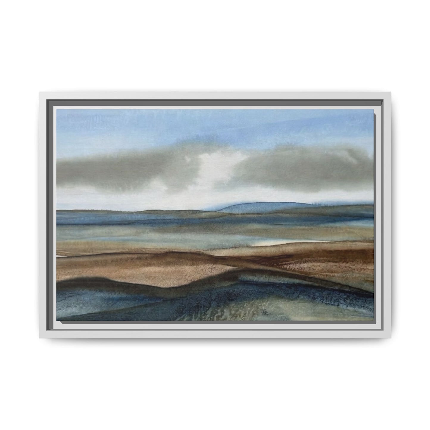 Matte Canvas Landscape, Framed (Multi-color)