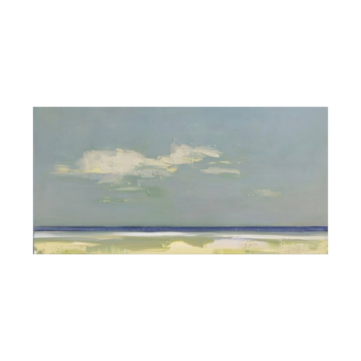 Coastal Breeze Abstract Canvas - Matte Stretched Wall Art