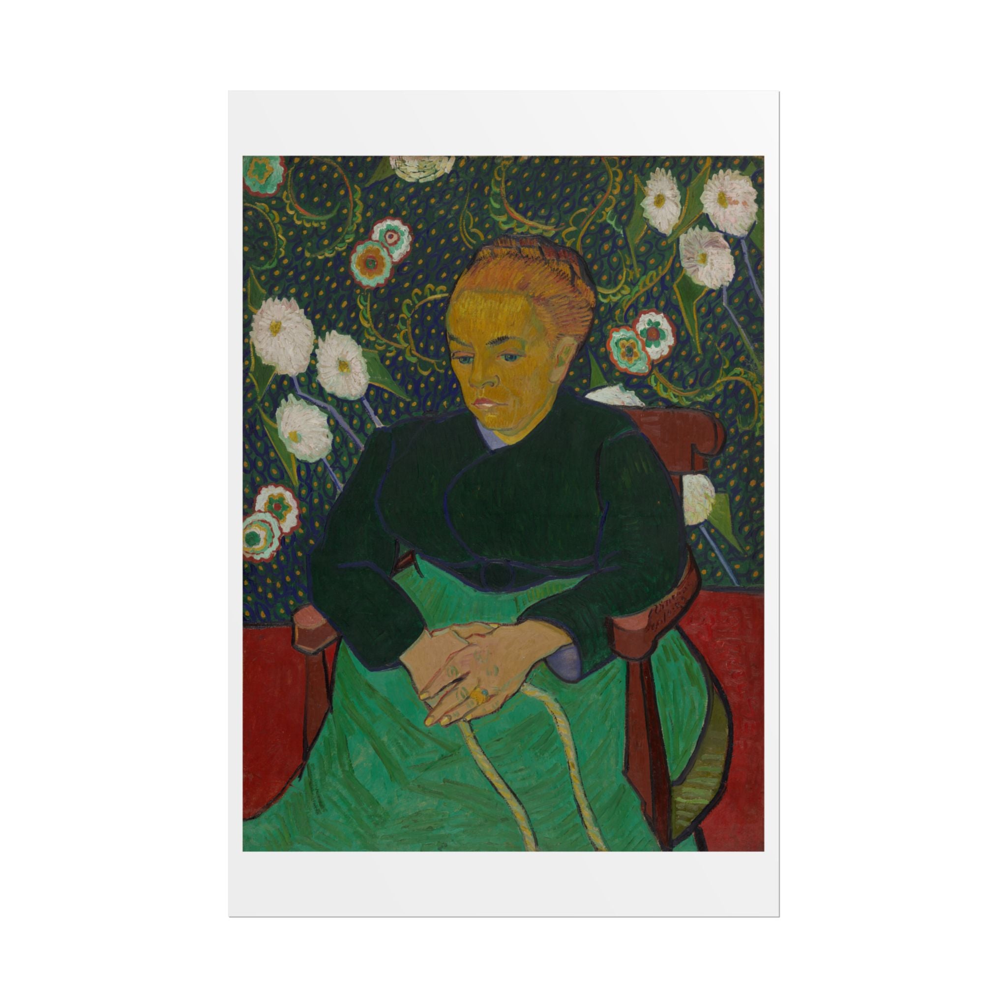 Madame Roulin Rocking the Cradle (La berceuse) by Vincent Van Gogh Wall Art Print