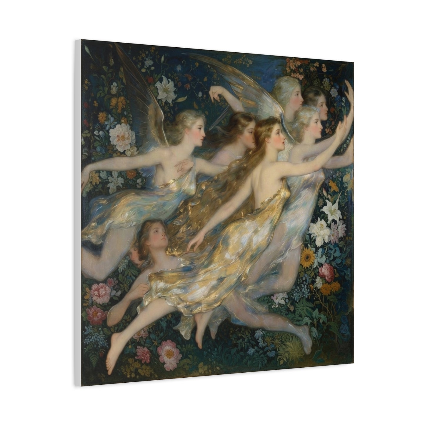 Vintage Fairy Dance Matte Canvas Wall Art