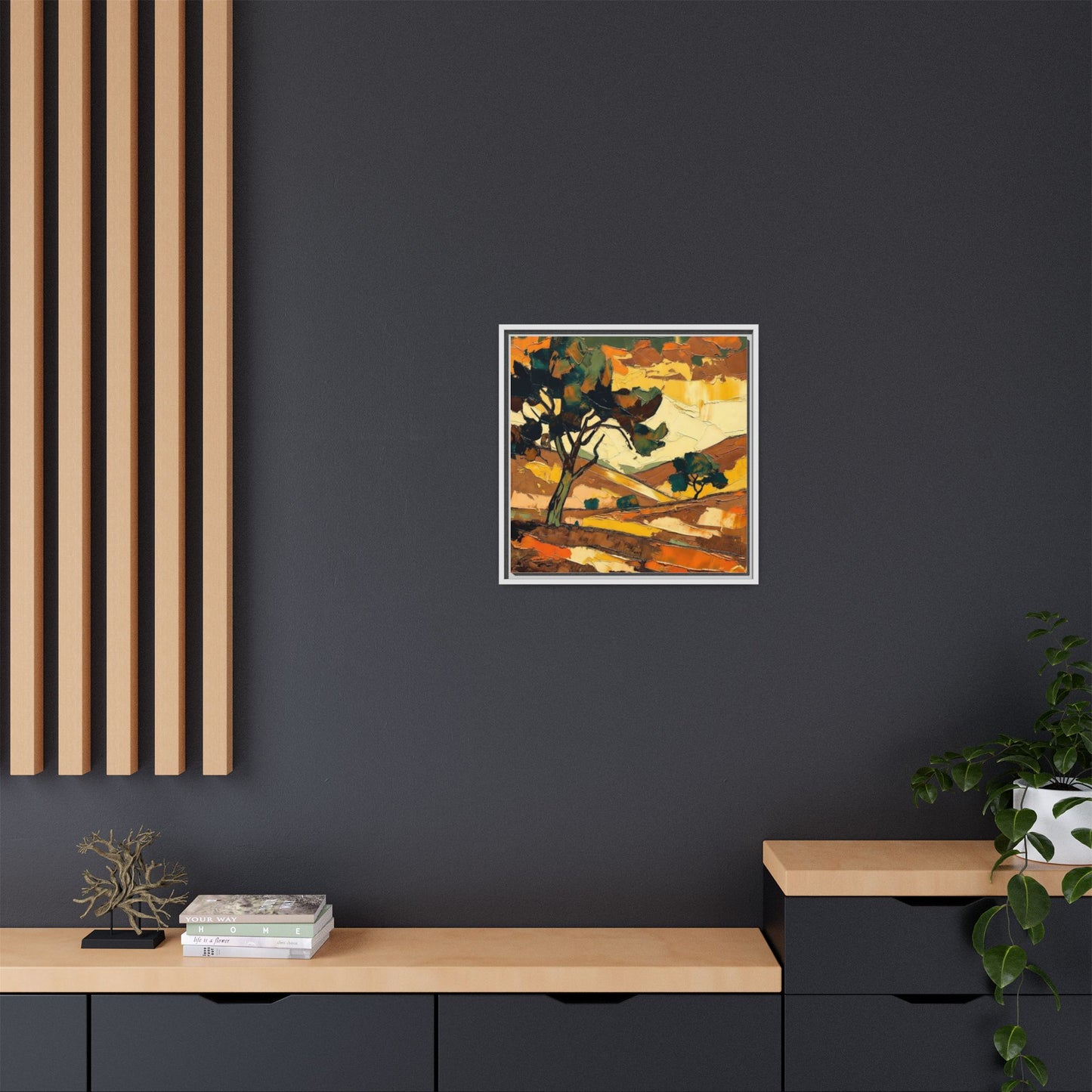 Framed Matte Canvas Landscape Art Print