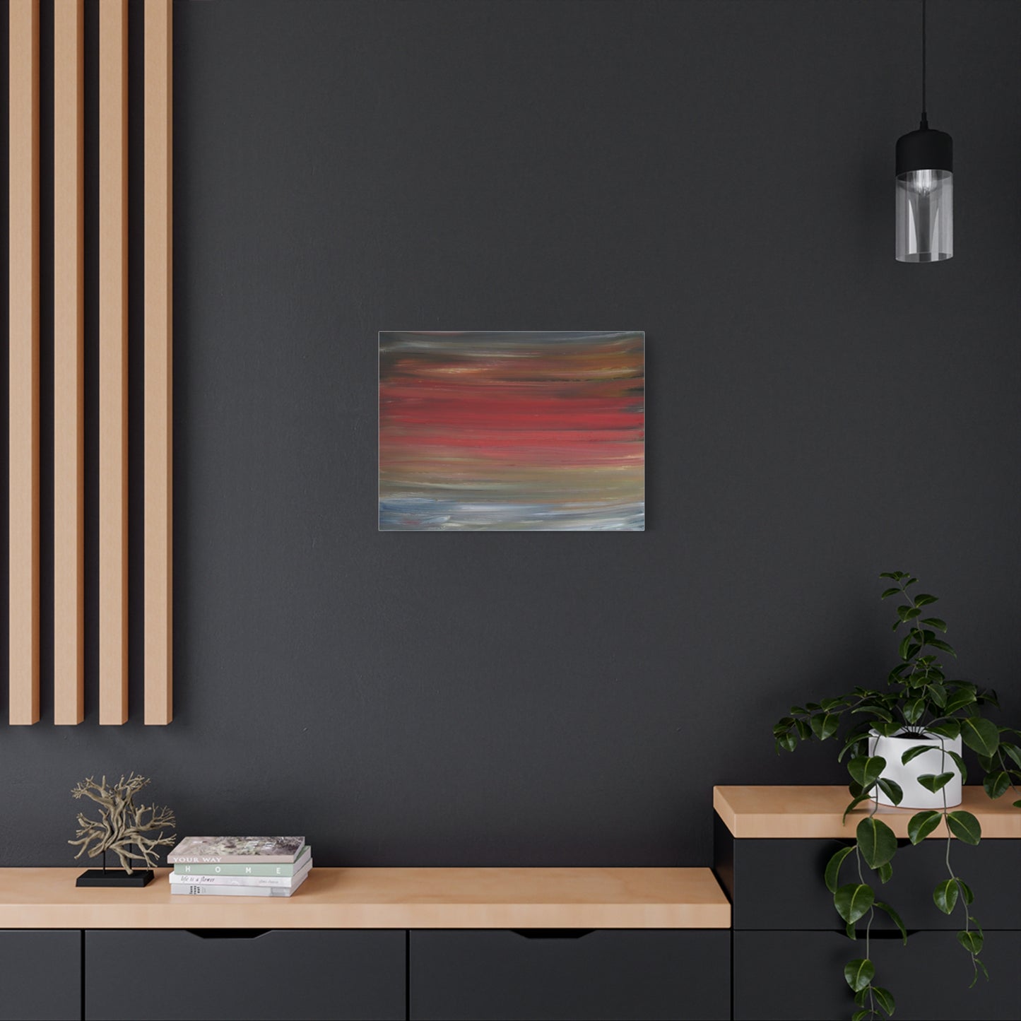 Misty morning by Norman Barrett Matte Canvas Print Wall Art