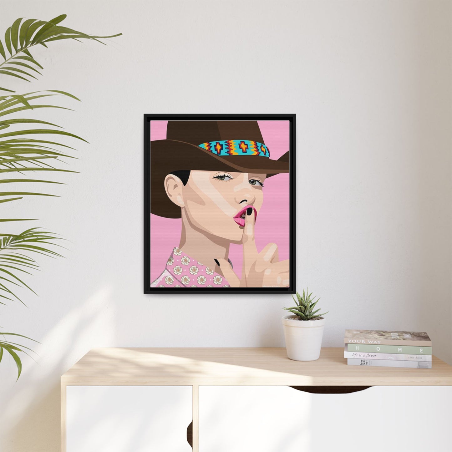 Vivid 63 by Orit Fuchs Matte Framed Canvas Wall Art