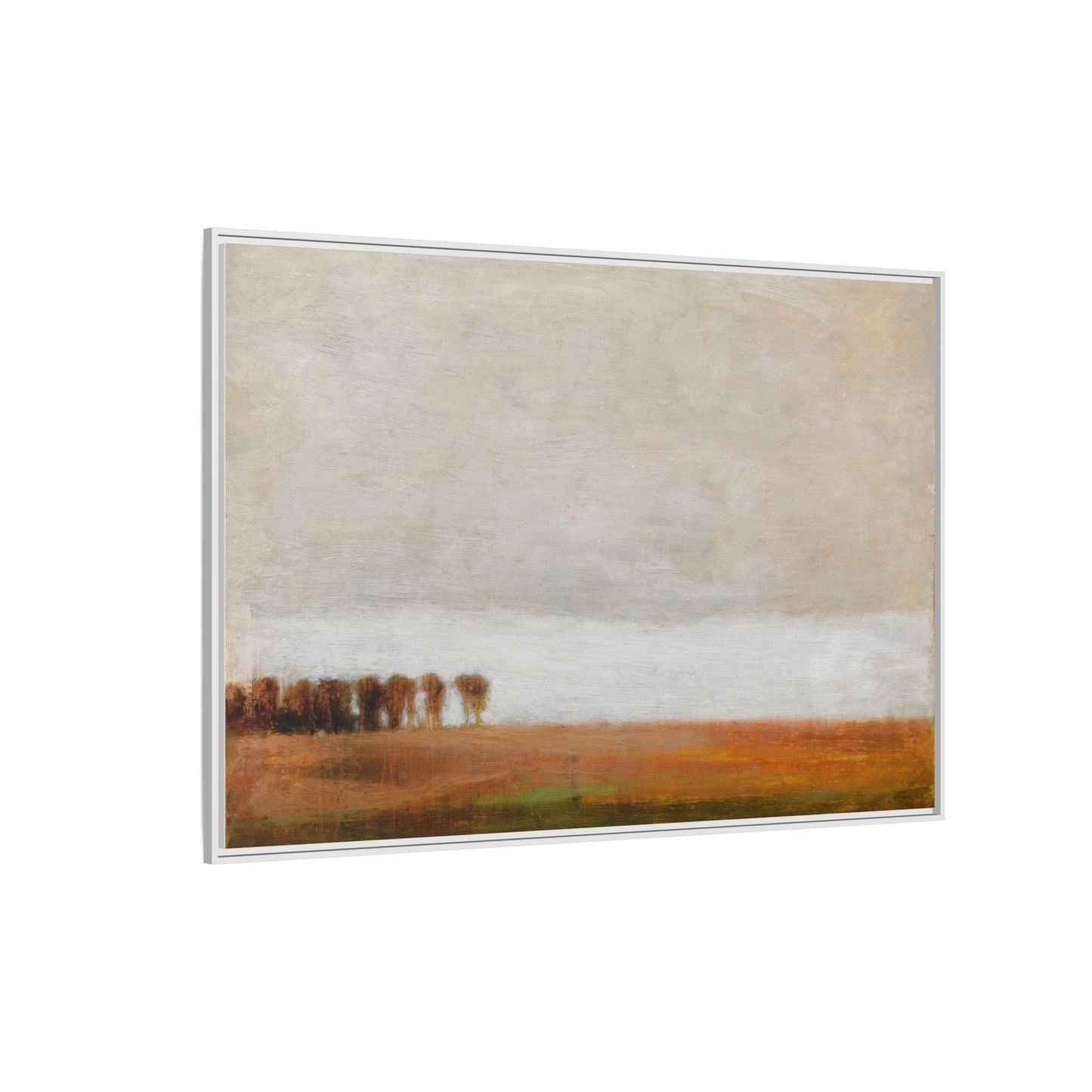 View of Jaegersborg Allé, North of Copenhagen by Vilhelm Hammershøi Framed Matte Canvas Wall Art Print