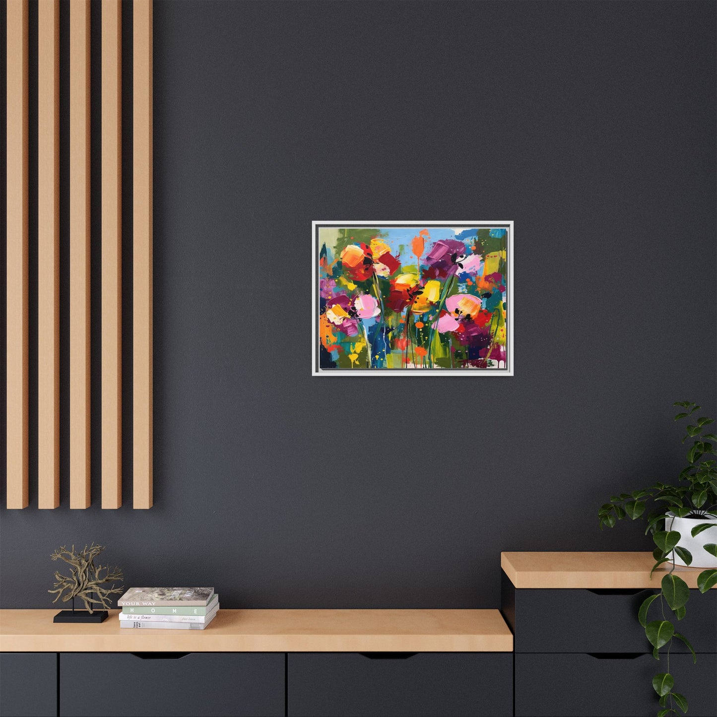 Matte Canvas, Framed (Multi-color)