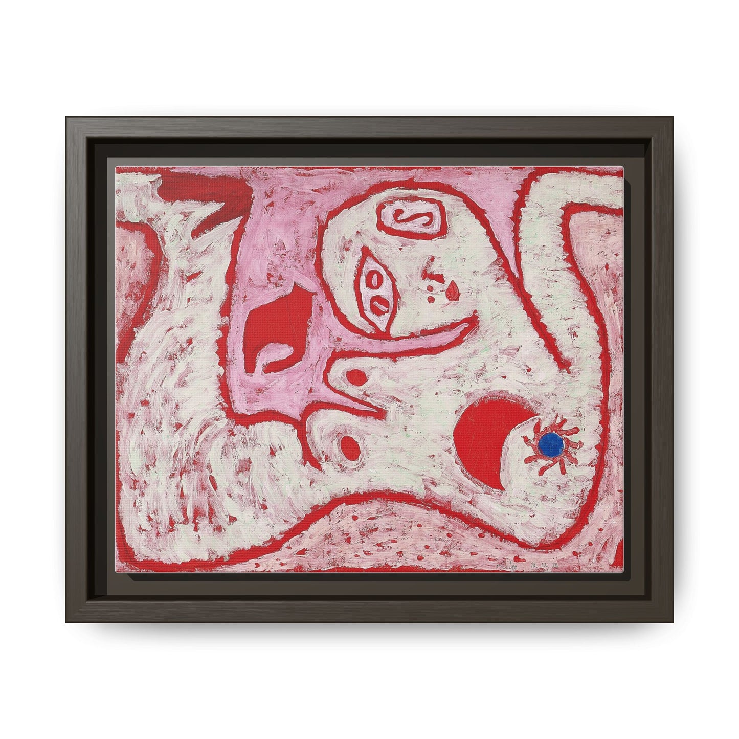 A Woman For Gods by Paul Klee Matte Canvas Framed Wall Art Decor