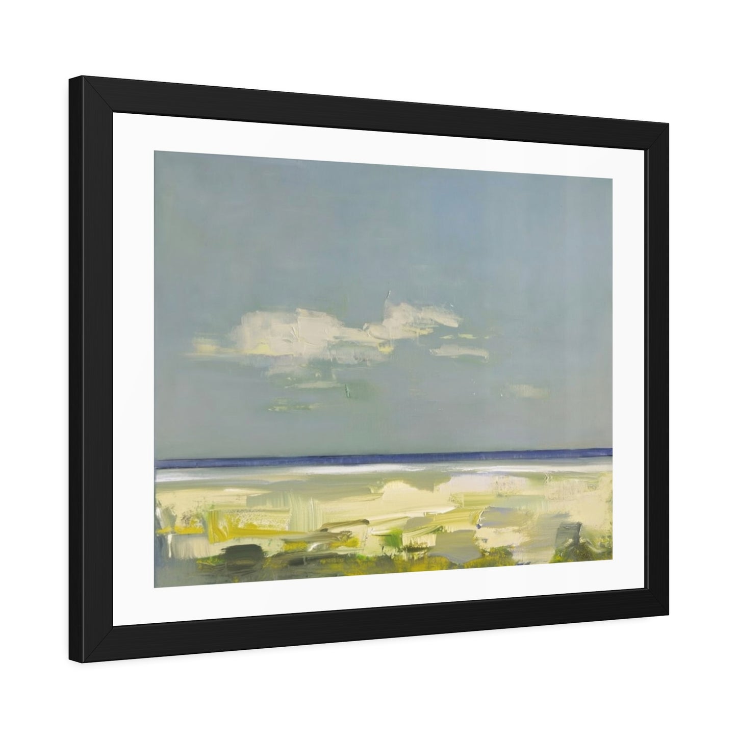 Framed Beach Print Poster — Coastal Landscape Wall Art