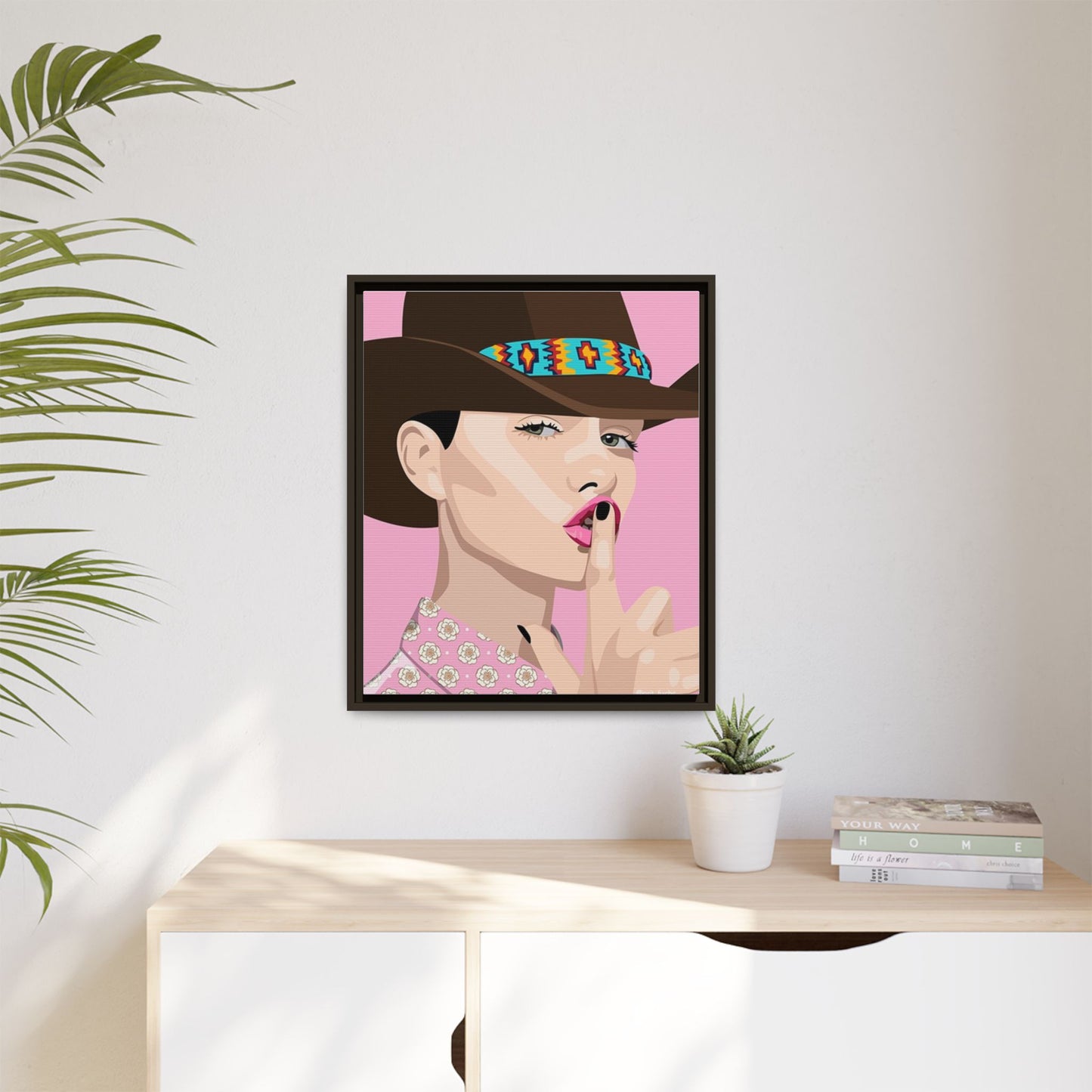 Vivid 63 by Orit Fuchs Matte Framed Canvas Wall Art