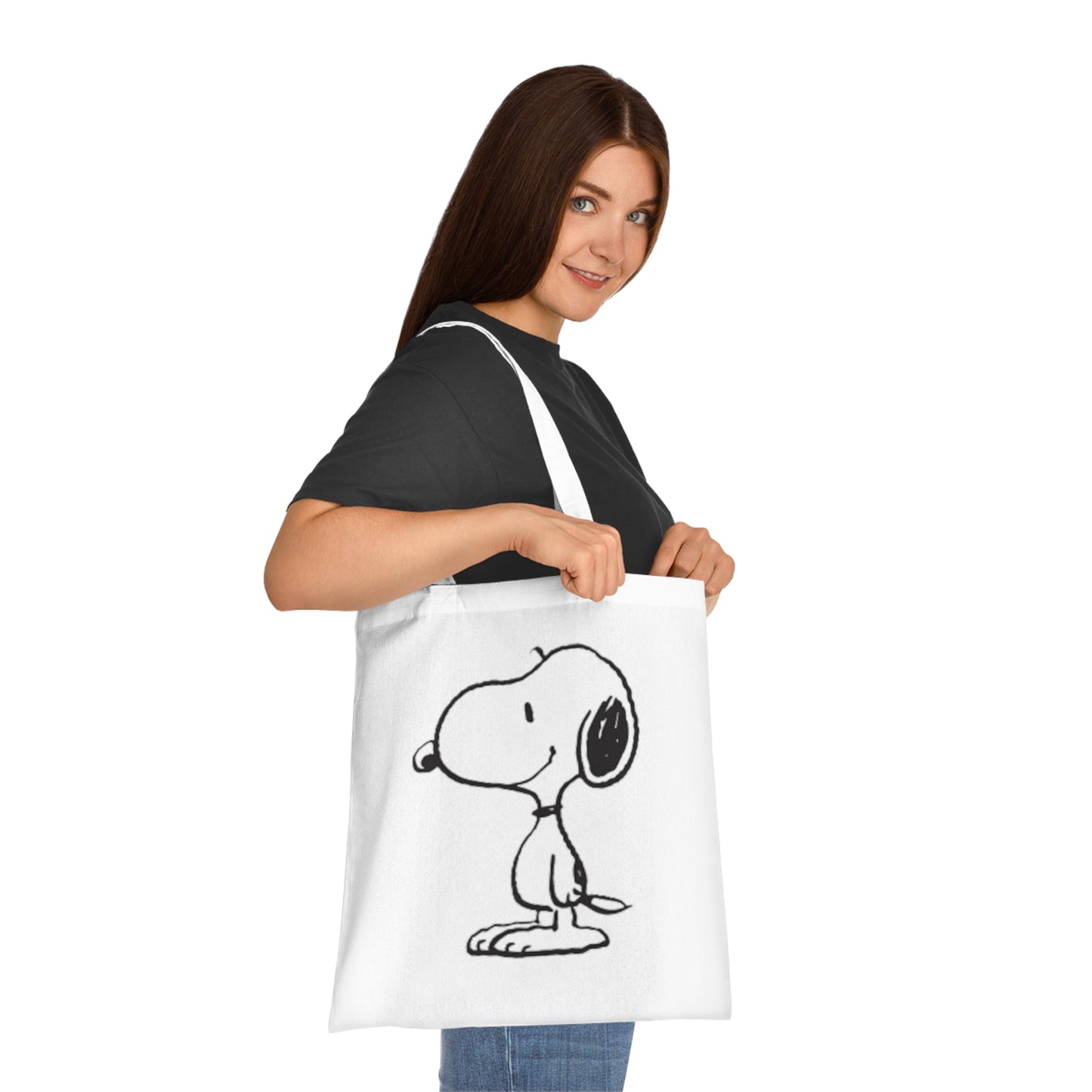 Classic Snoopy Cotton Tote Bag – Retro Peanuts Character Tote