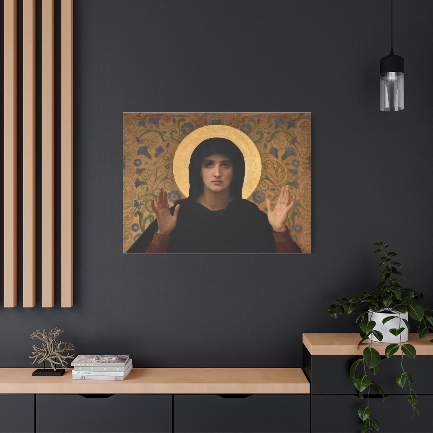 La Vierge consolatrice by William Adolphe Bouguereau Matte Stretched Wall Art