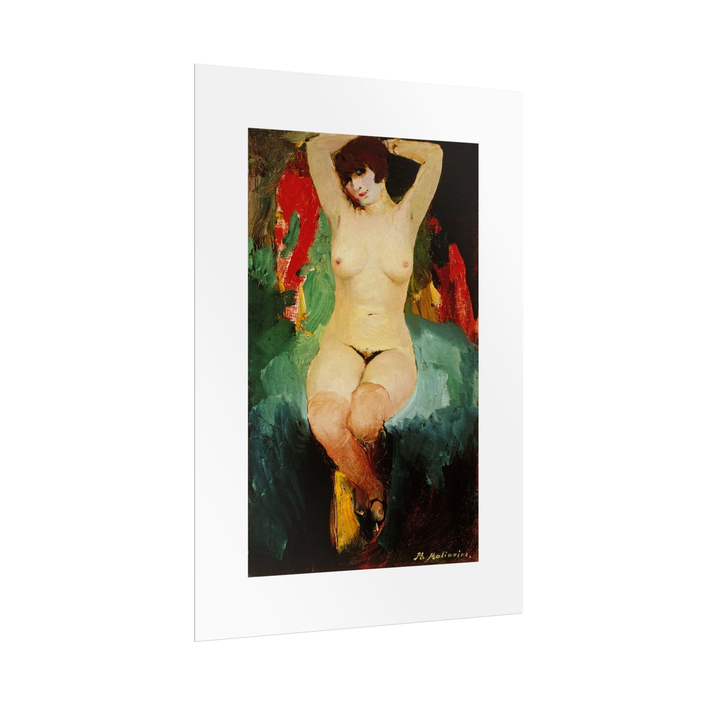 Nude female by Filipp Malyavin Wall Art Poster