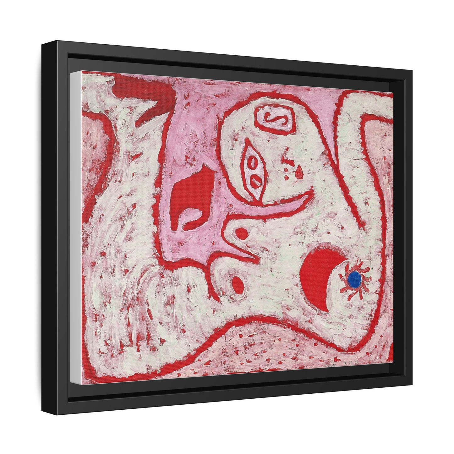 A Woman For Gods by Paul Klee Matte Canvas Framed Wall Art Decor