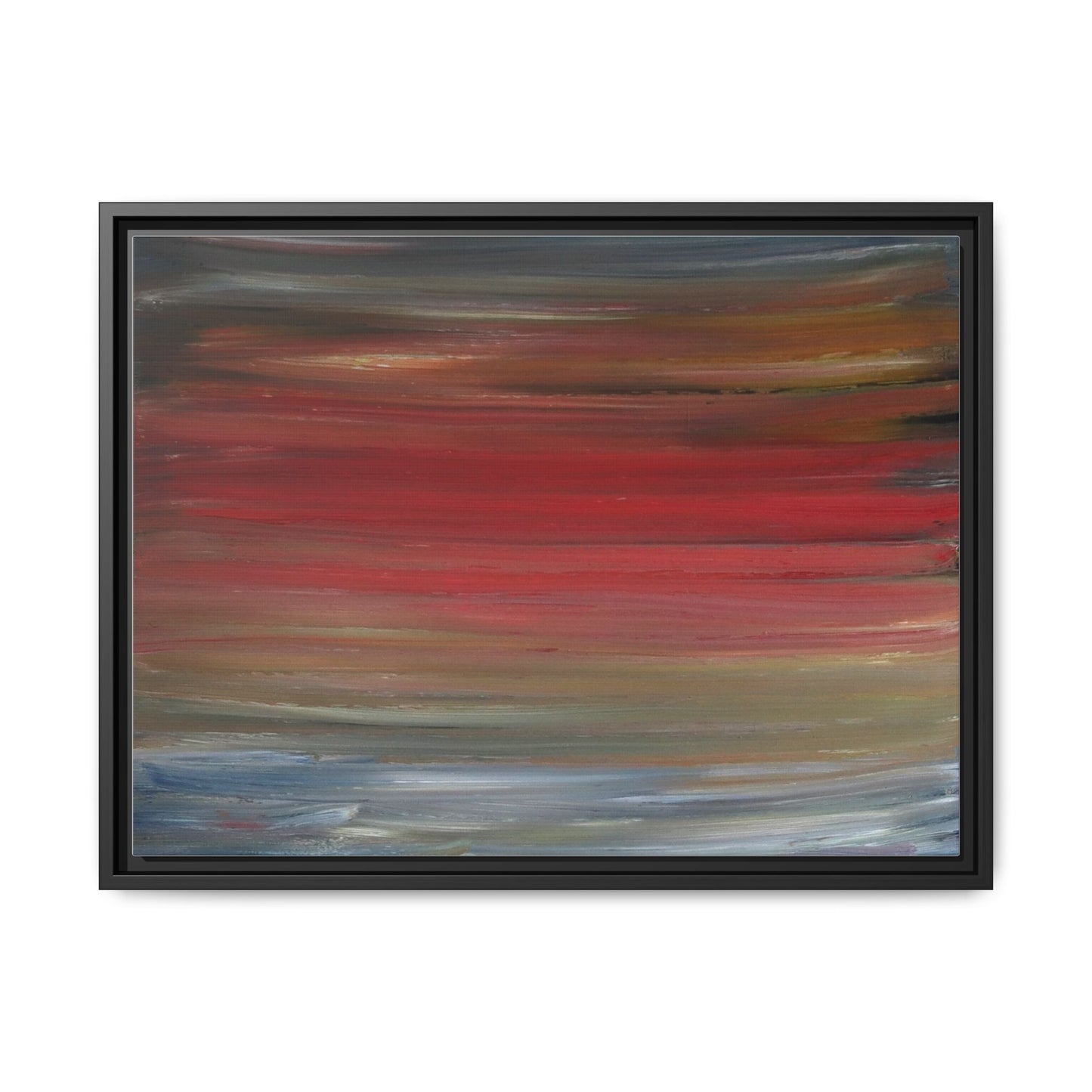 Misty morning by Norman Barrett Framed Matte Canvas Wall Art