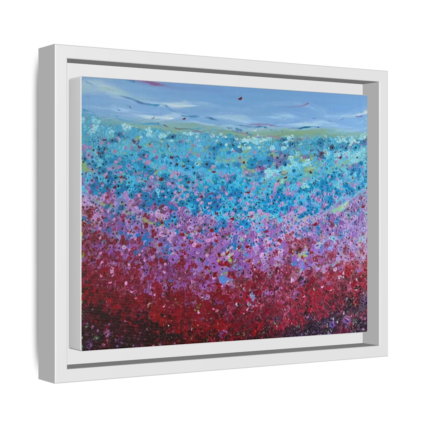 Bloom by Unknown Framed Matte Canvas Abstract Floral Field Wall Art