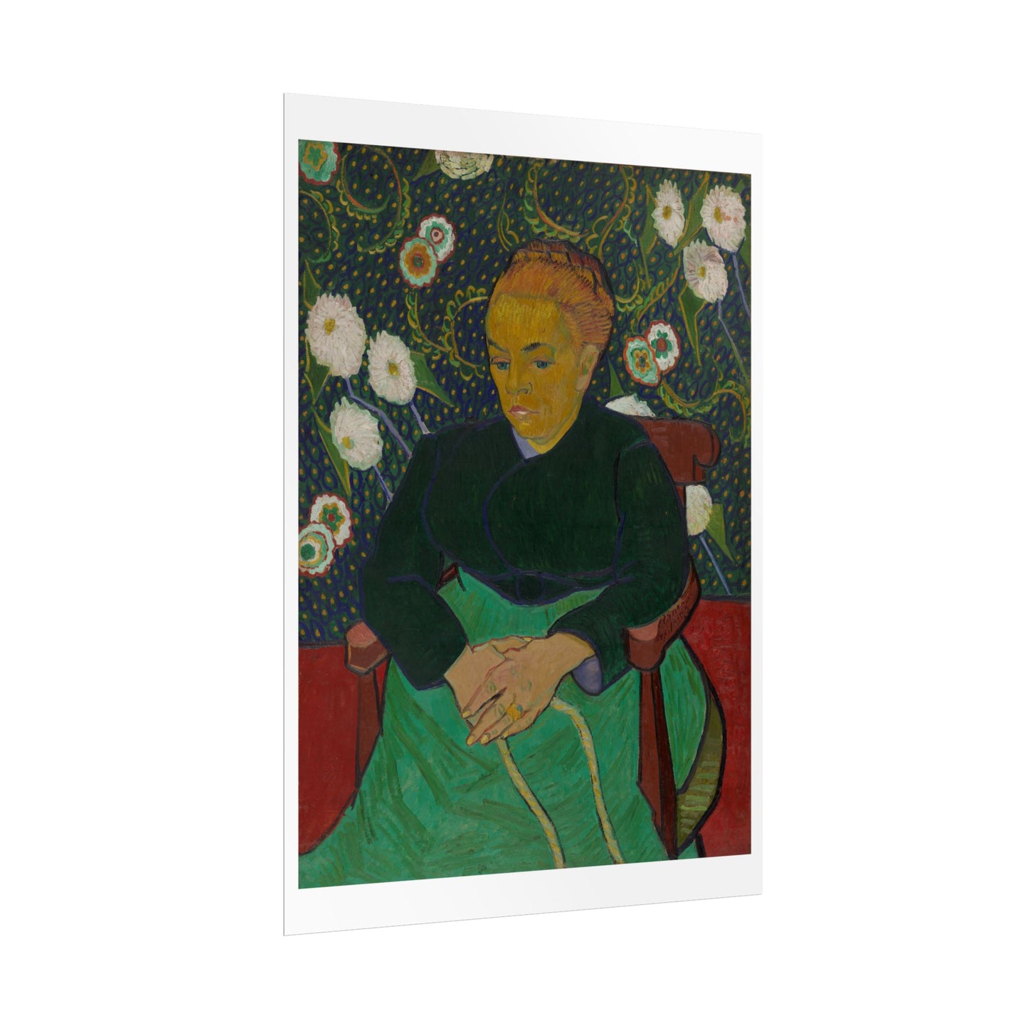Madame Roulin Rocking the Cradle (La berceuse) by Vincent Van Gogh Wall Art Print