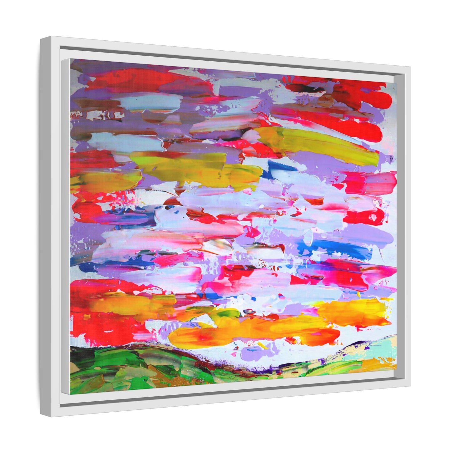 Sunny day in may by Norman Barrett Framed Matte Canvas Wall Art