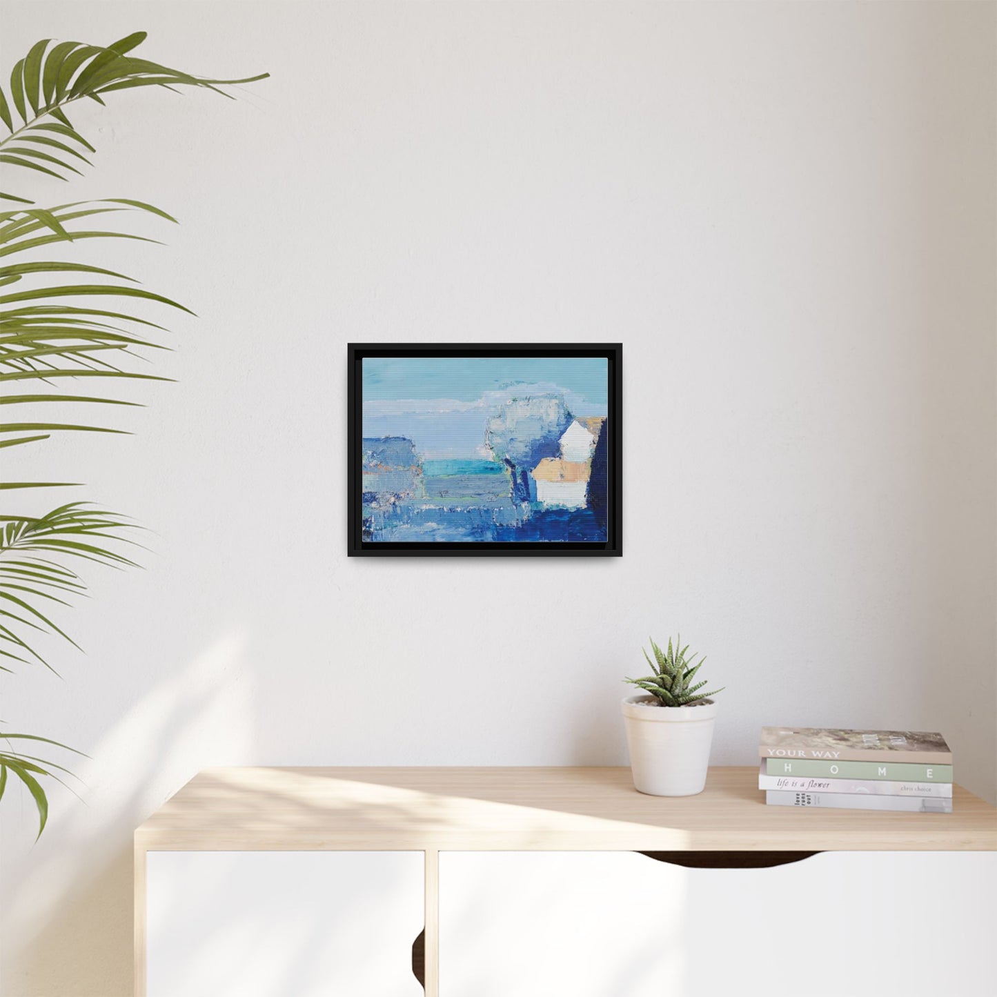 Paysage de Provence by Nicolas de Staël Framed Matte Canvas Seascape Wall Art Print